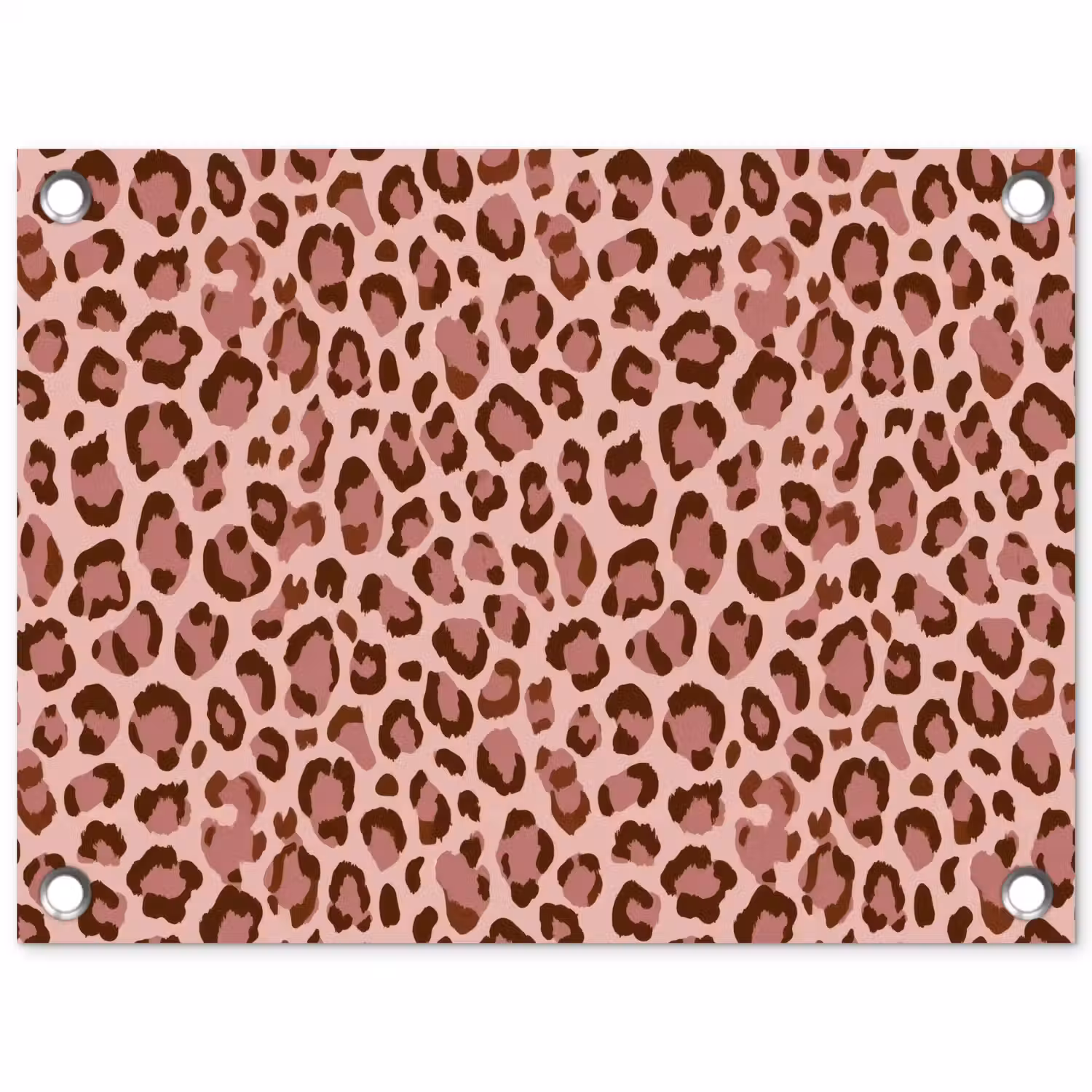 Luipaard - Patroon - Roze tuinposter los doek klein 239 -3d