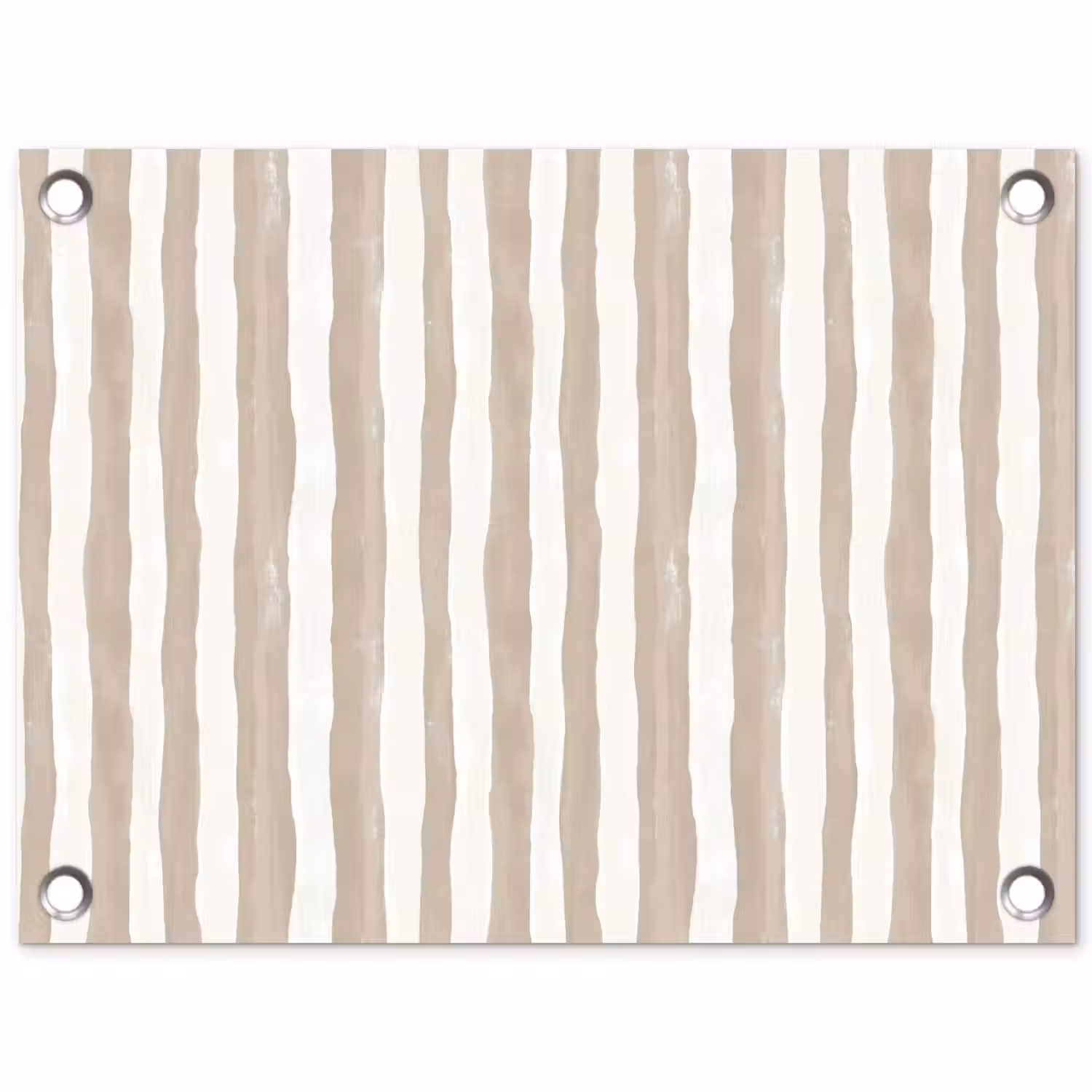 Minimalistisch - Strepen - Beige tuinposter los doek klein 239 -3d