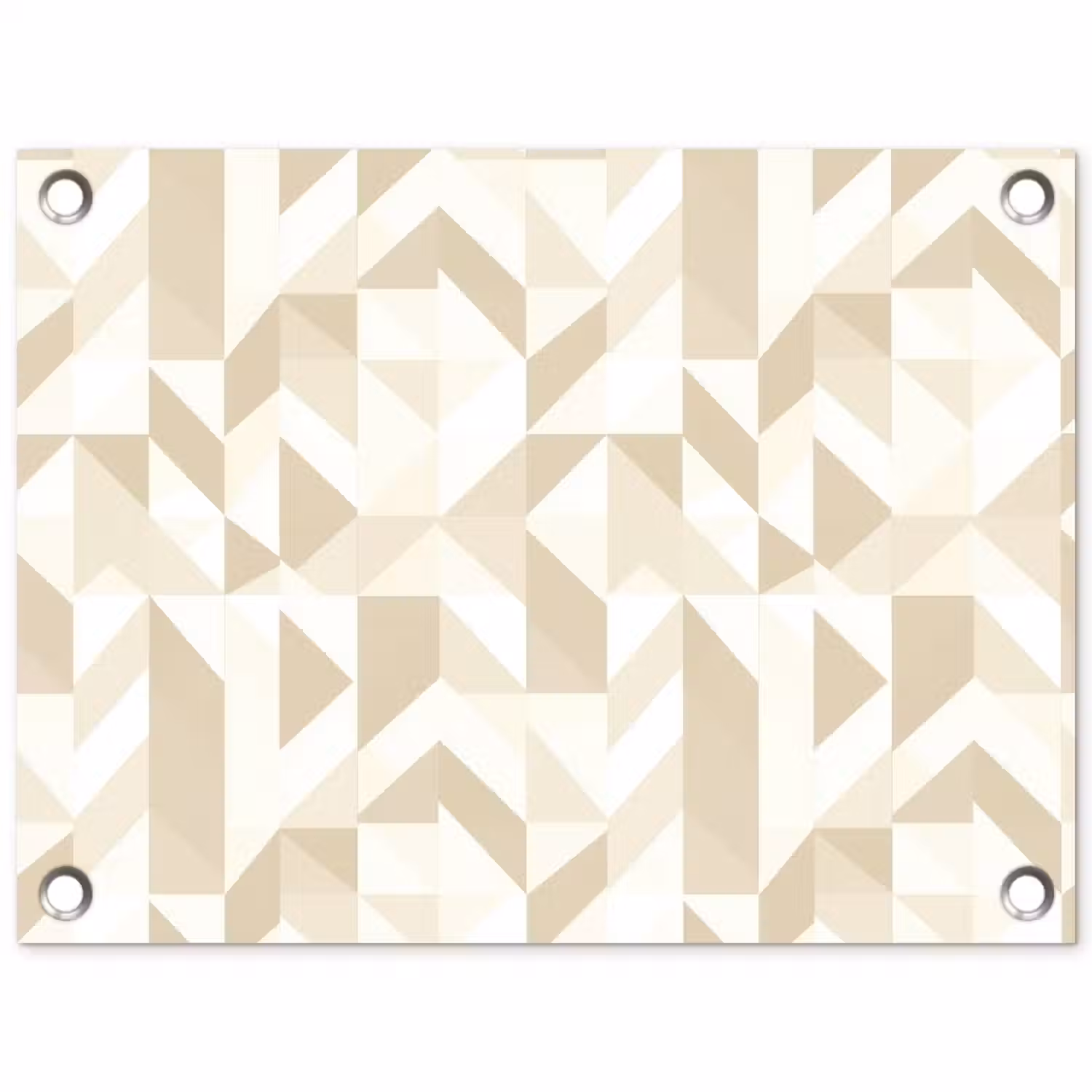 Modern - Abstract - Beige tuinposter los doek klein 239 -3d