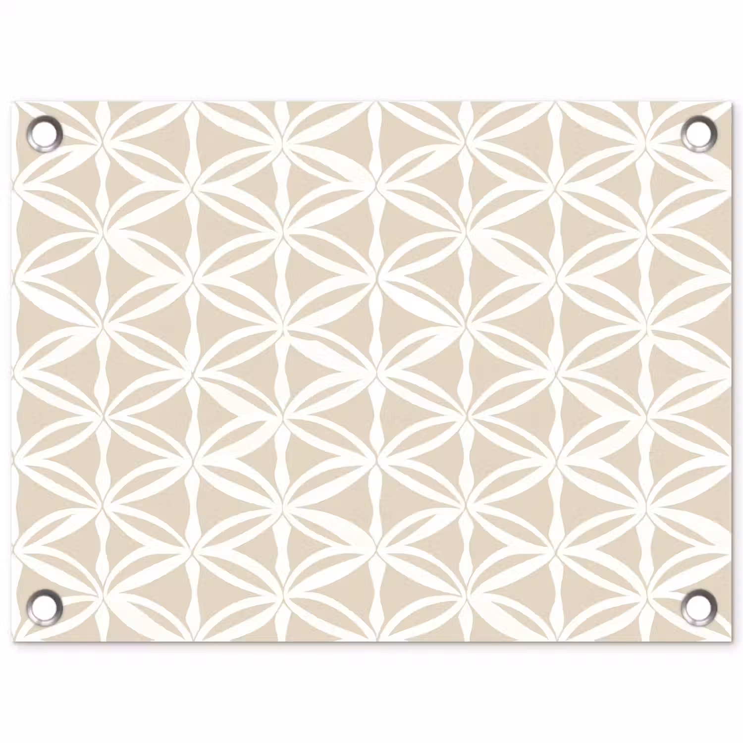 Motief - Modern - Beige tuinposter los doek klein 239 -3d