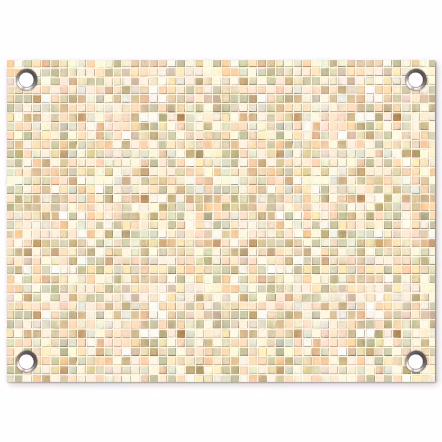 Mozaïek - Patroon - Beige tuinposter los doek klein 239 -3d