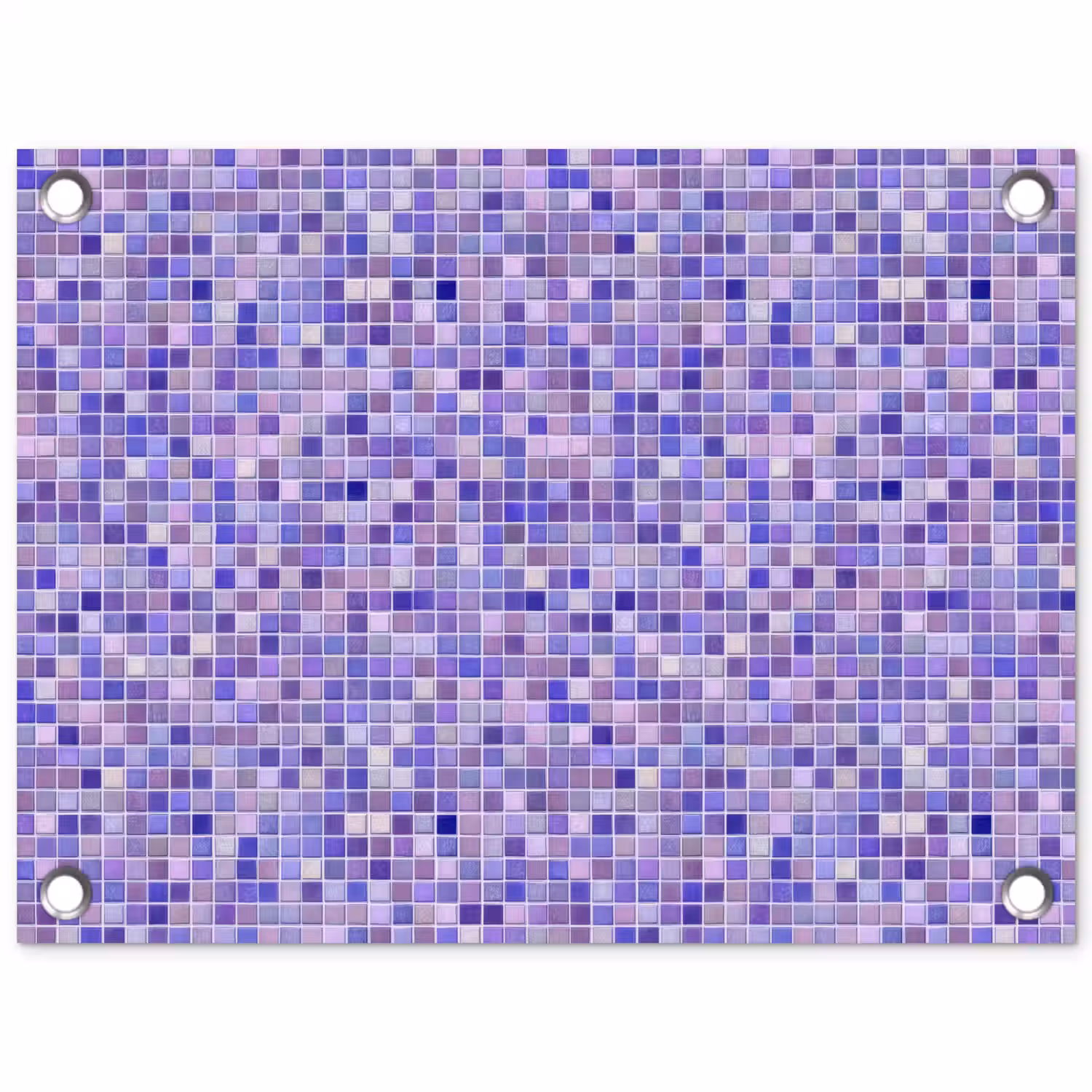 Mozaïek - Tegels - Lila - Amethist tuinposter los doek klein 239 -3d