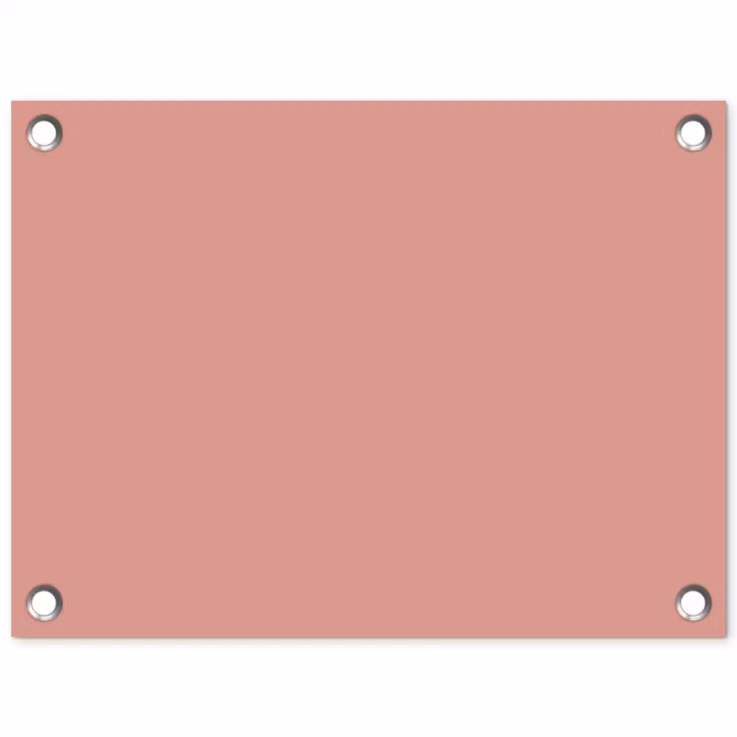 Muted - Salmon - Koraal tuinposter los doek klein 239 -3d