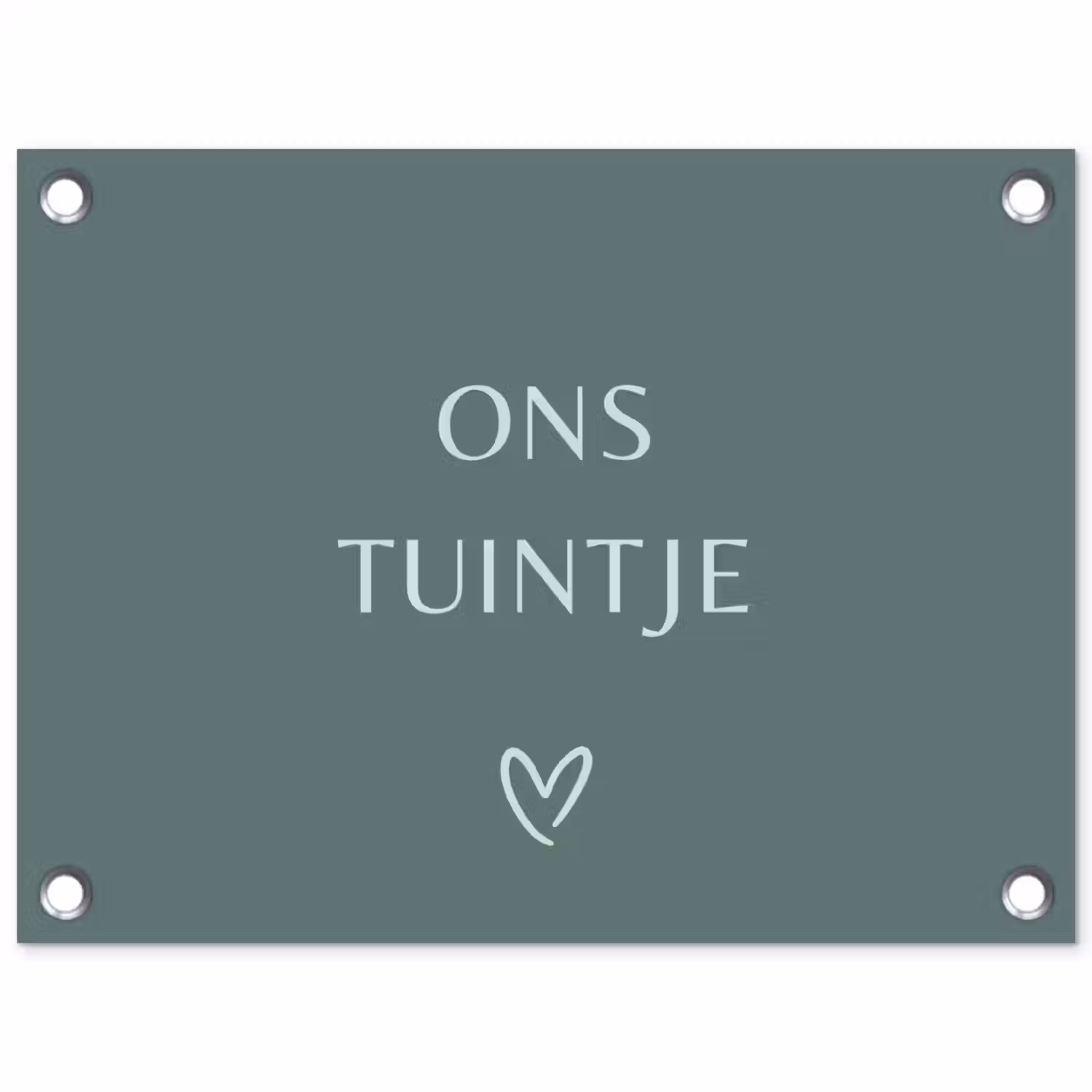Ons tuintje tuinposter los doek klein -3d