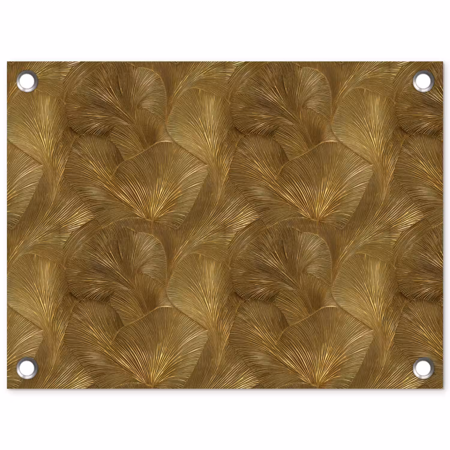 Organisch - Lijnen - Goud tuinposter los doek klein 239 -3d