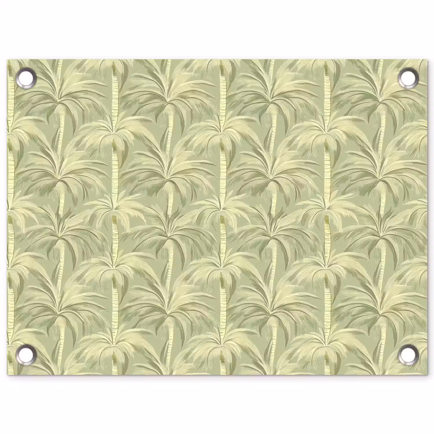 Palmwoud - Tropisch - Groen tuinposter los doek klein 239 -3d