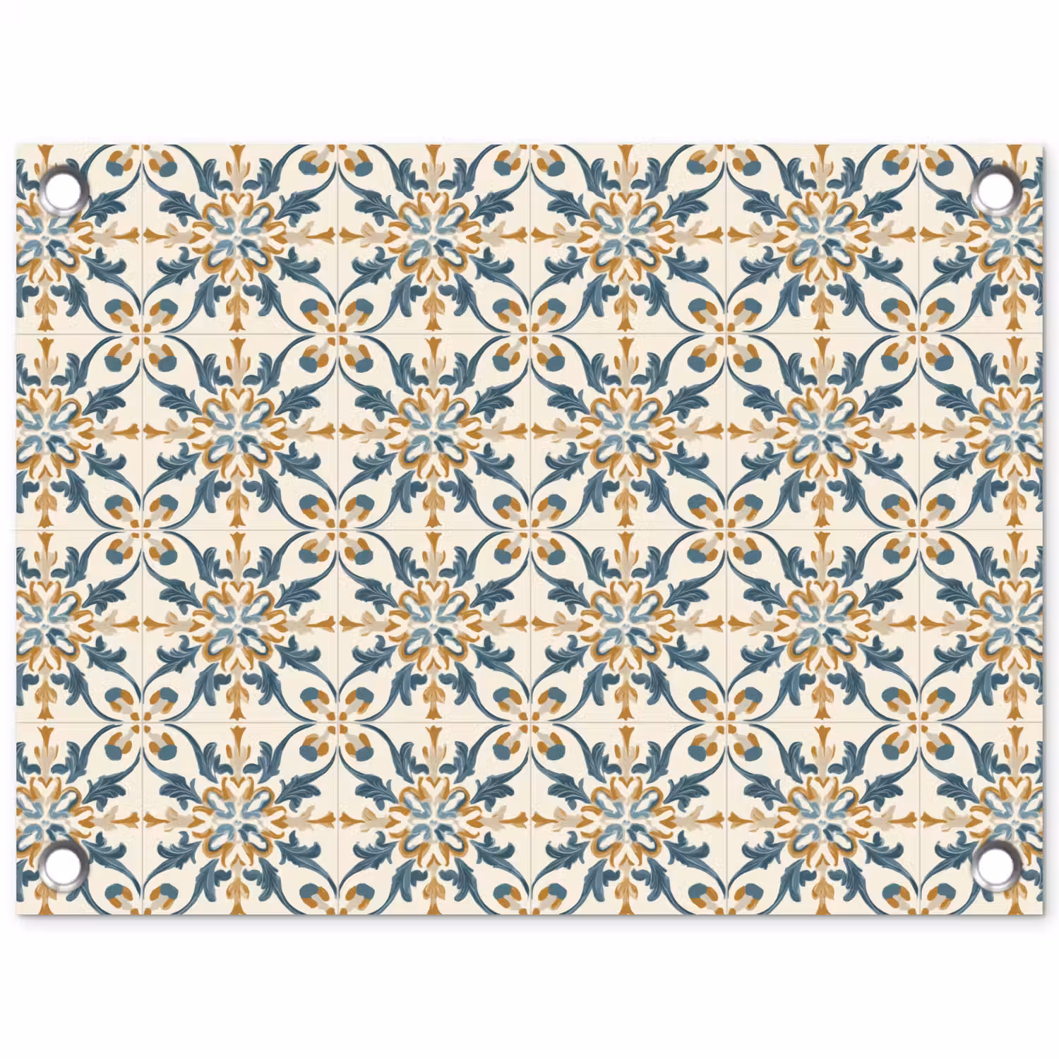 Patroon - Klassiek - Kleurrijk tuinposter los doek klein 239 -3d