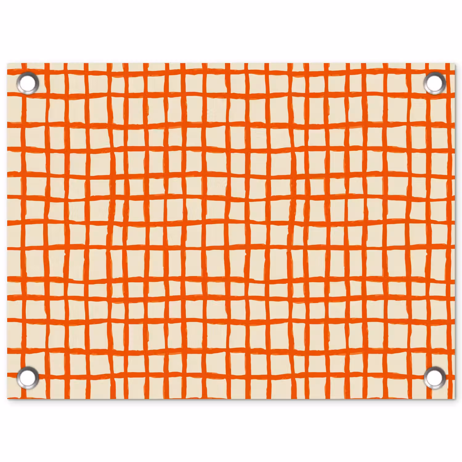 Patroon - Lijnen - Oranje tuinposter los doek klein 239 -3d
