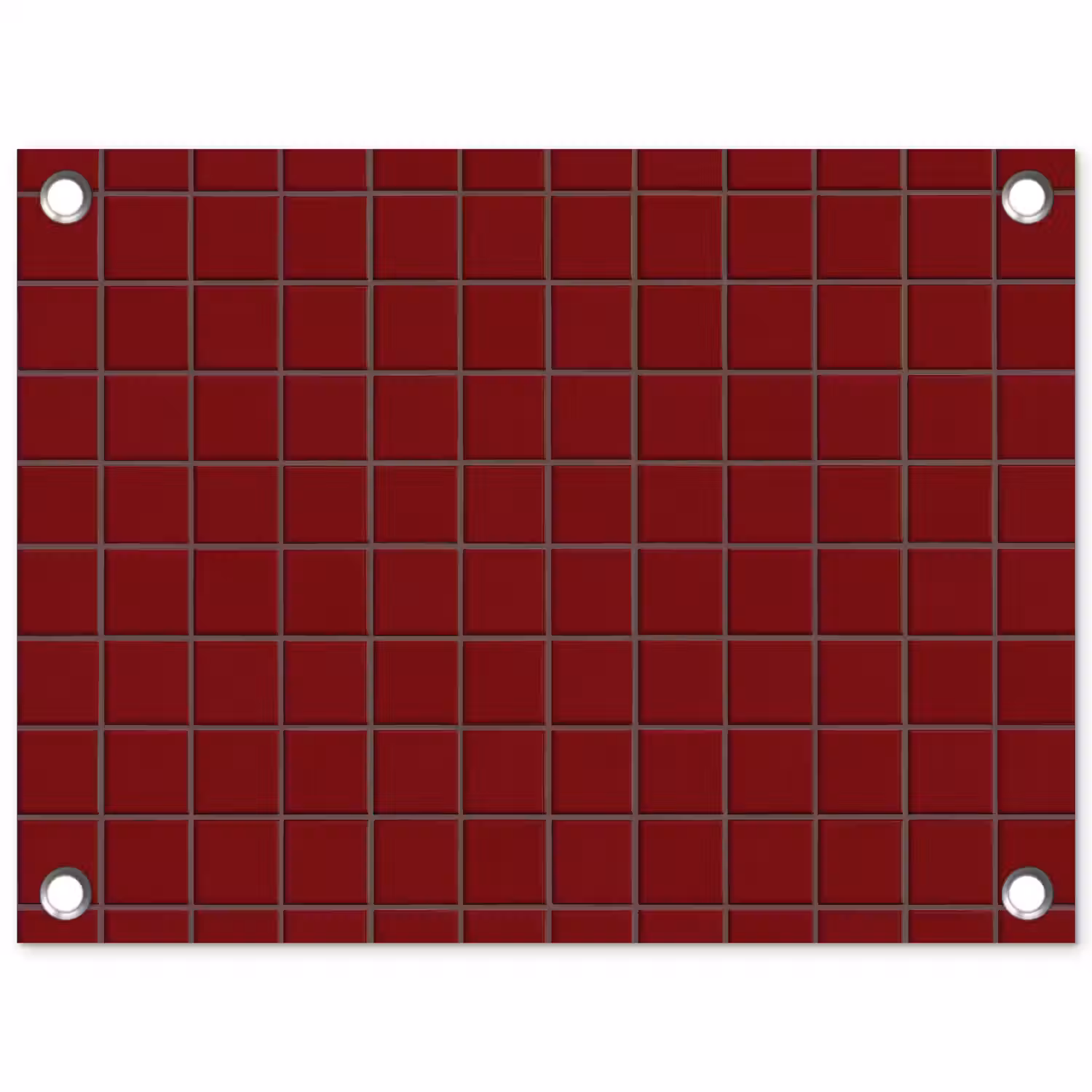 Patroon - Tegels - Burgundy tuinposter los doek klein 239 -3d