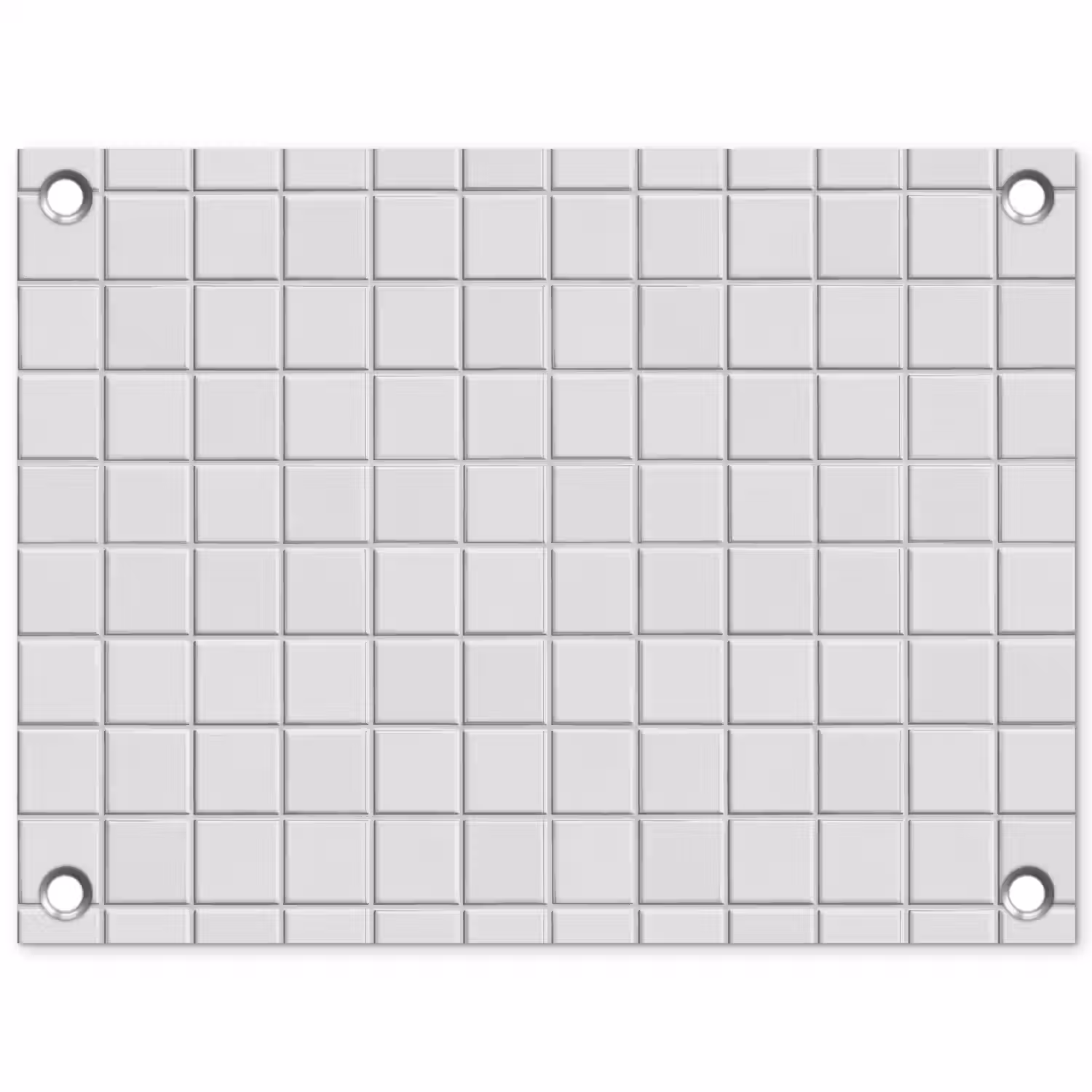 Patroon - Tegels - Grijs - Wit tuinposter los doek klein 239 -3d