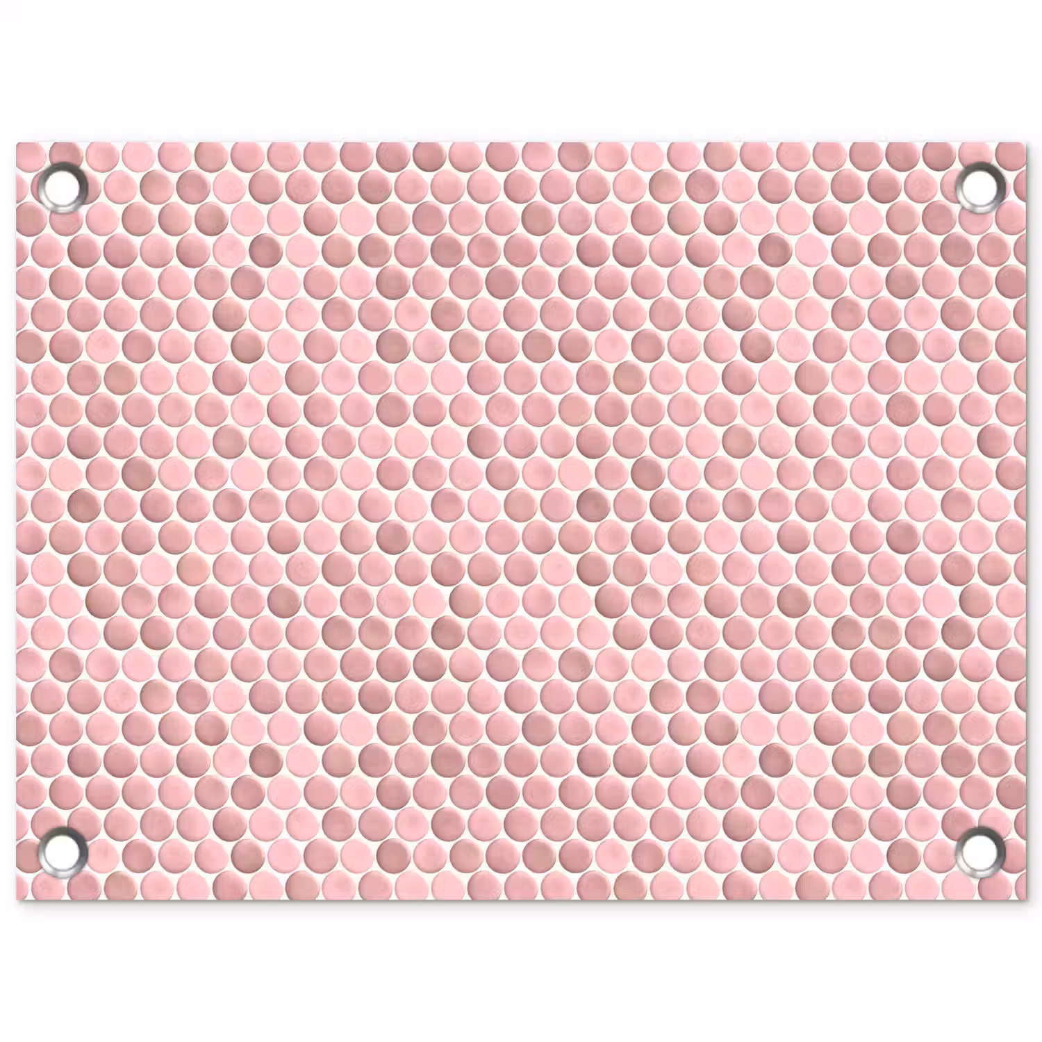 Penny - Mozaïek - Lichtroze tuinposter los doek klein 239 -3d