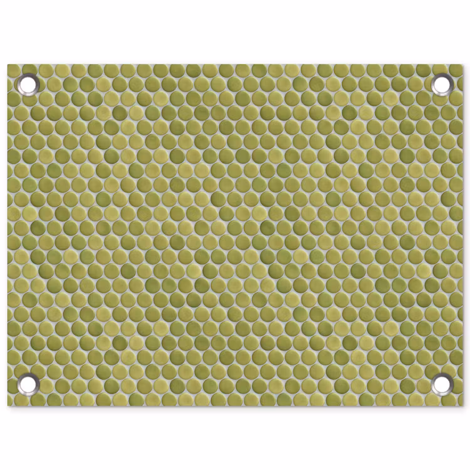Penny - Mozaïek - Olijfgroen tuinposter los doek klein 239 -3d
