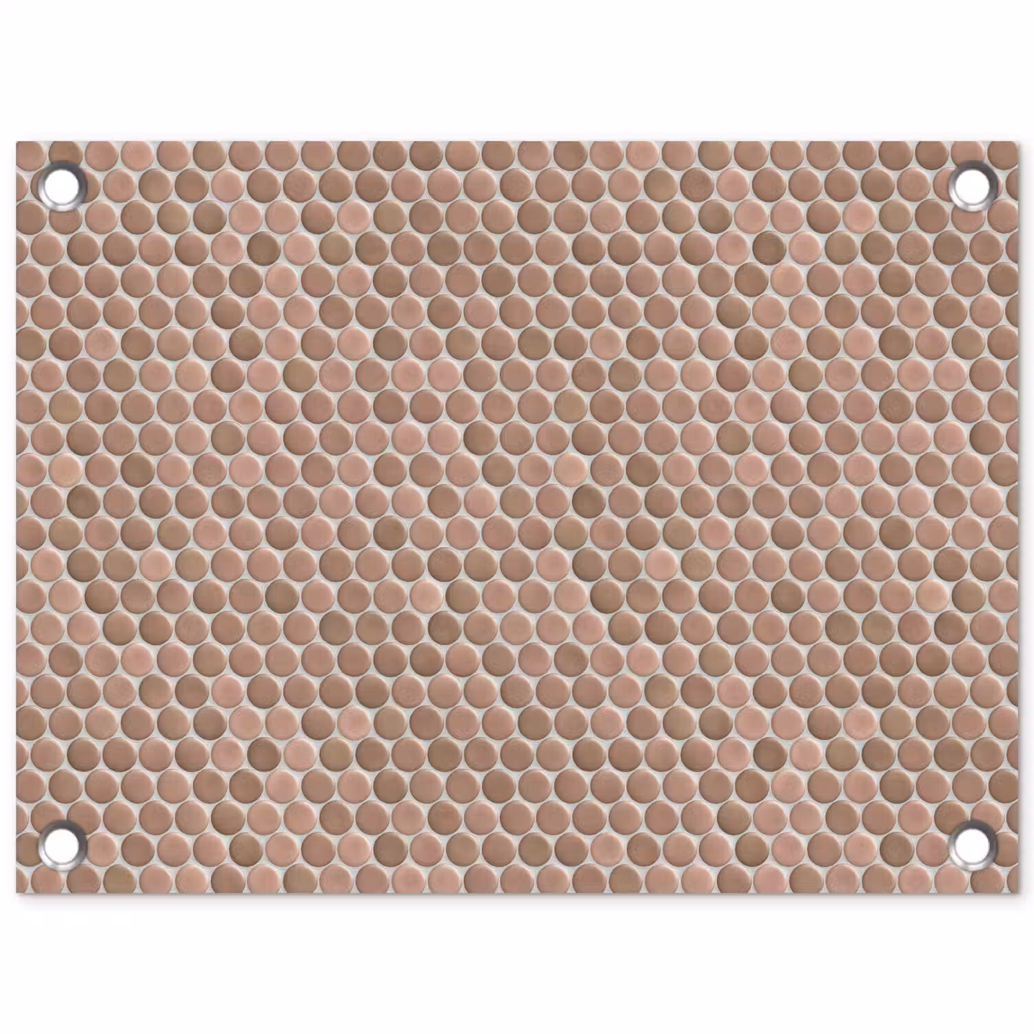 Penny - Mozaïek - Oudroze - Terracotta tuinposter los doek klein 239 -3d
