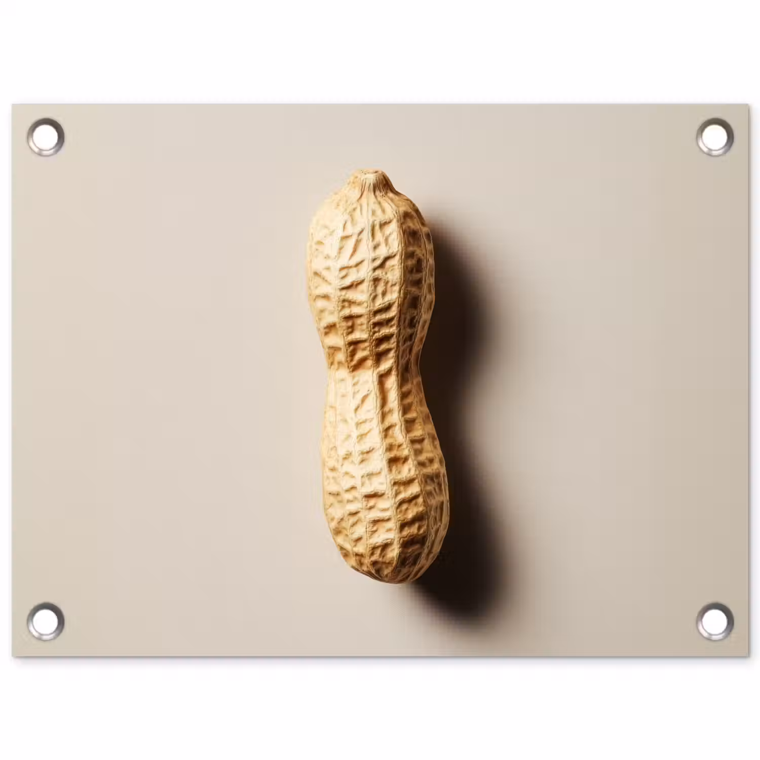 Pinda - Ruw - Beige tuinposter los doek klein -3d