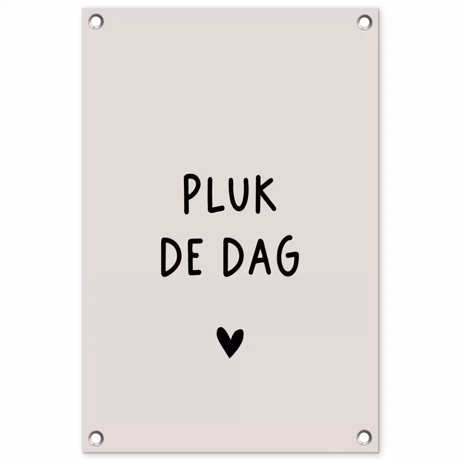 plukdedag-beige tuinposter los doek klein -3d
