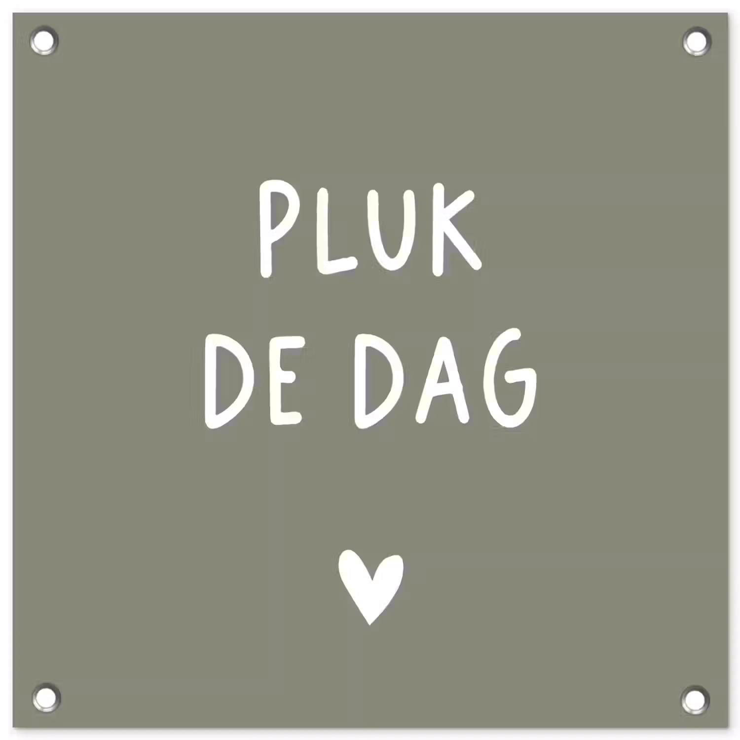 plukdedag-groen tuinposter los doek klein -3d