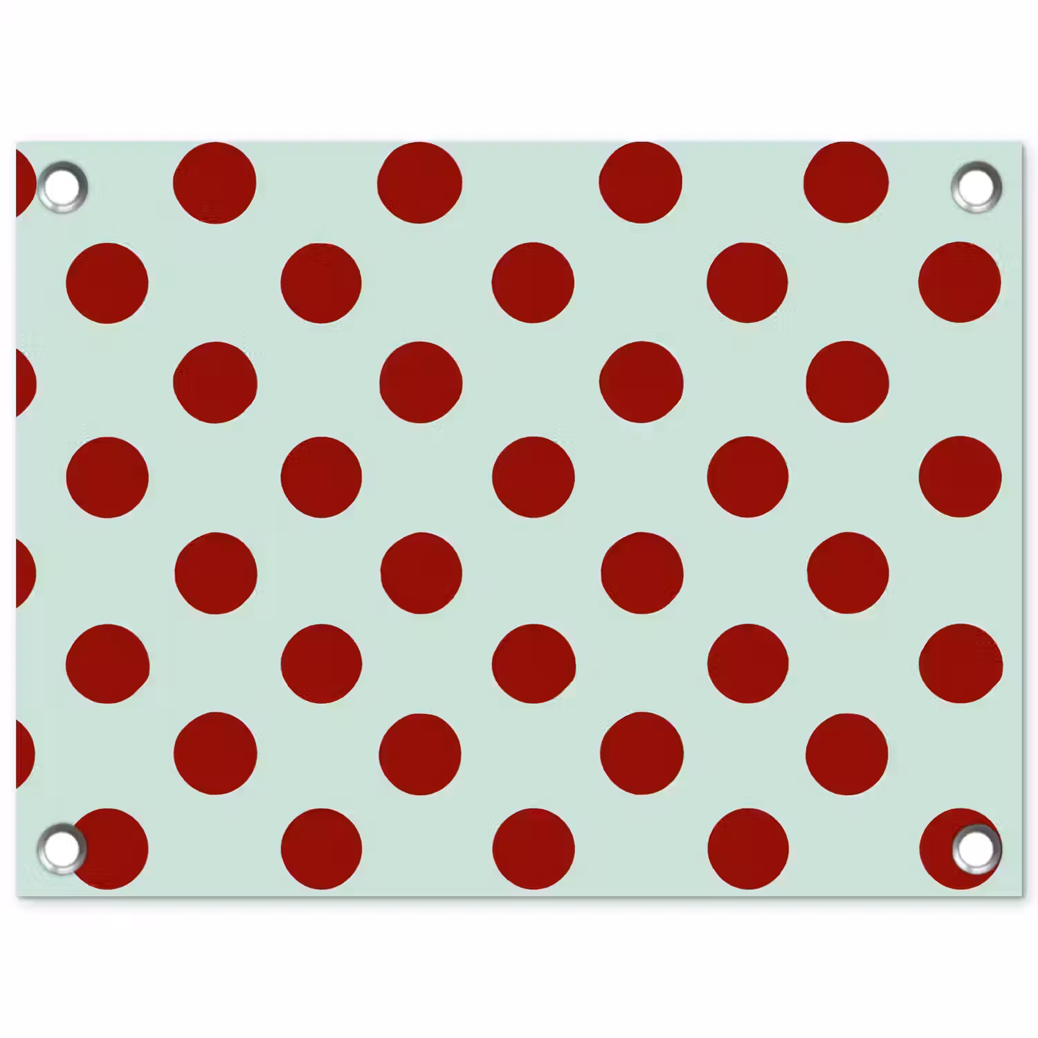 Polka - Dots - Rood tuinposter los doek klein 239 -3d