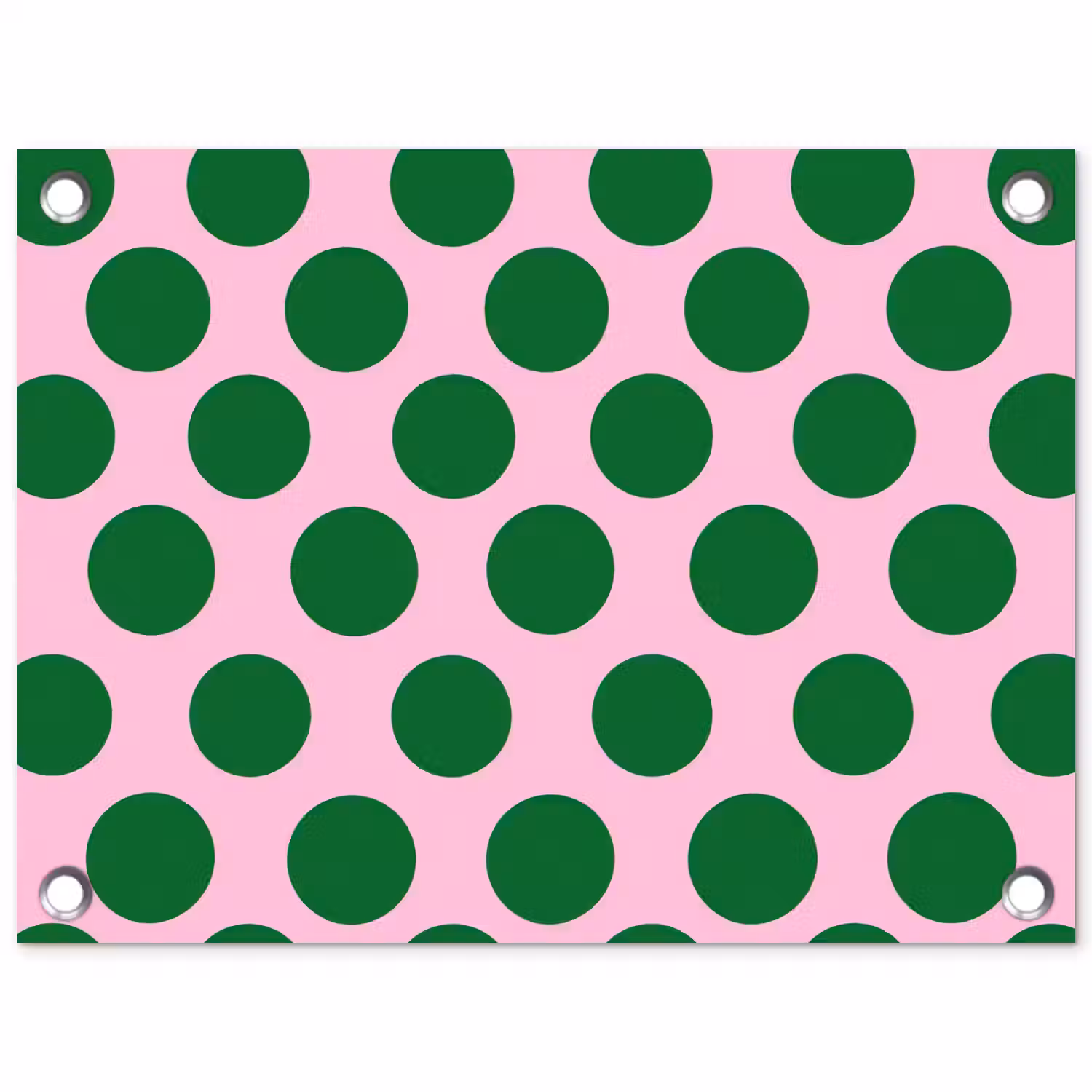 Polkadots - Patroon - Groen tuinposter los doek klein 239 -3d