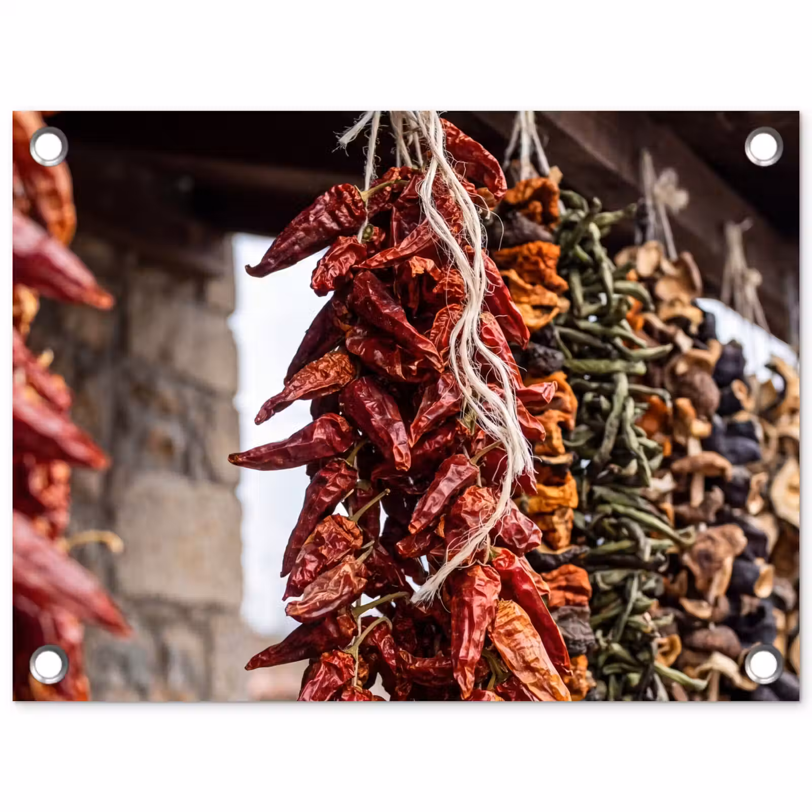 Tuinposter - Rode pepers - Eten - Rode pepers - Eten tuinposter los doek klein