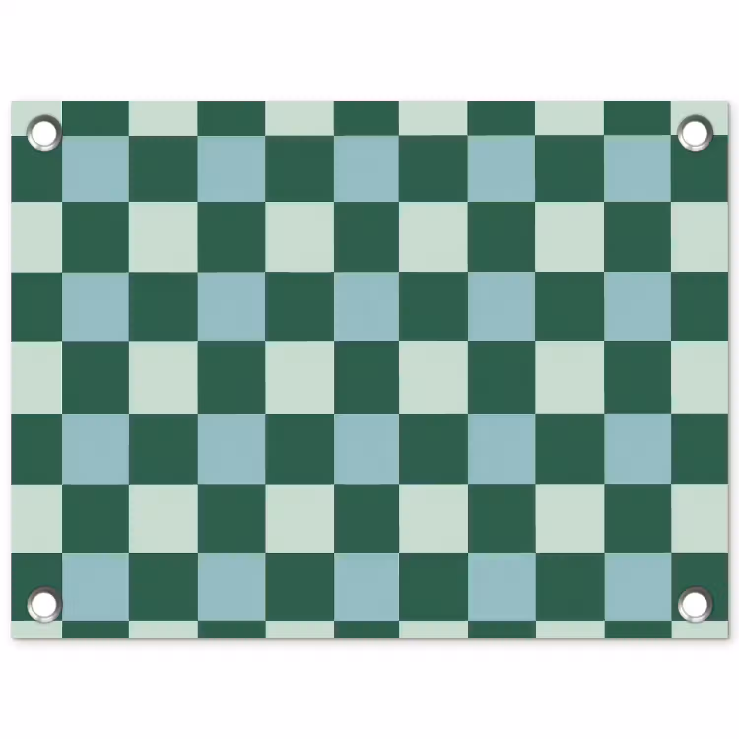 Schaakbord - Klassiek - Groen tuinposter los doek klein 239 -3d