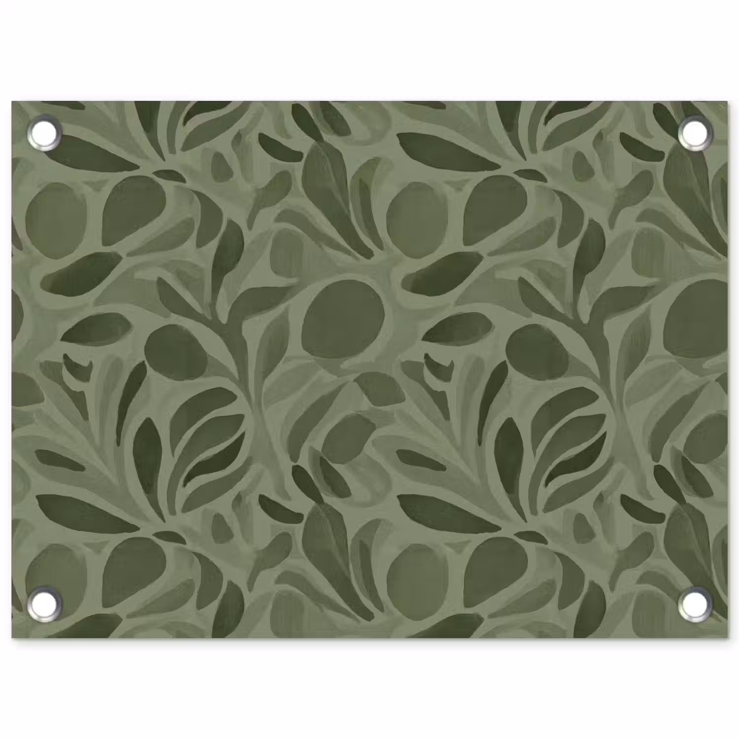 Sereen - Bladeren - Groen tuinposter los doek klein 239 -3d