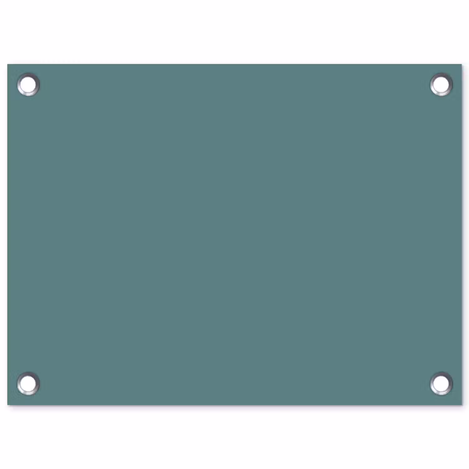 Serene - Teal - Blauw tuinposter los doek klein 239 -3d