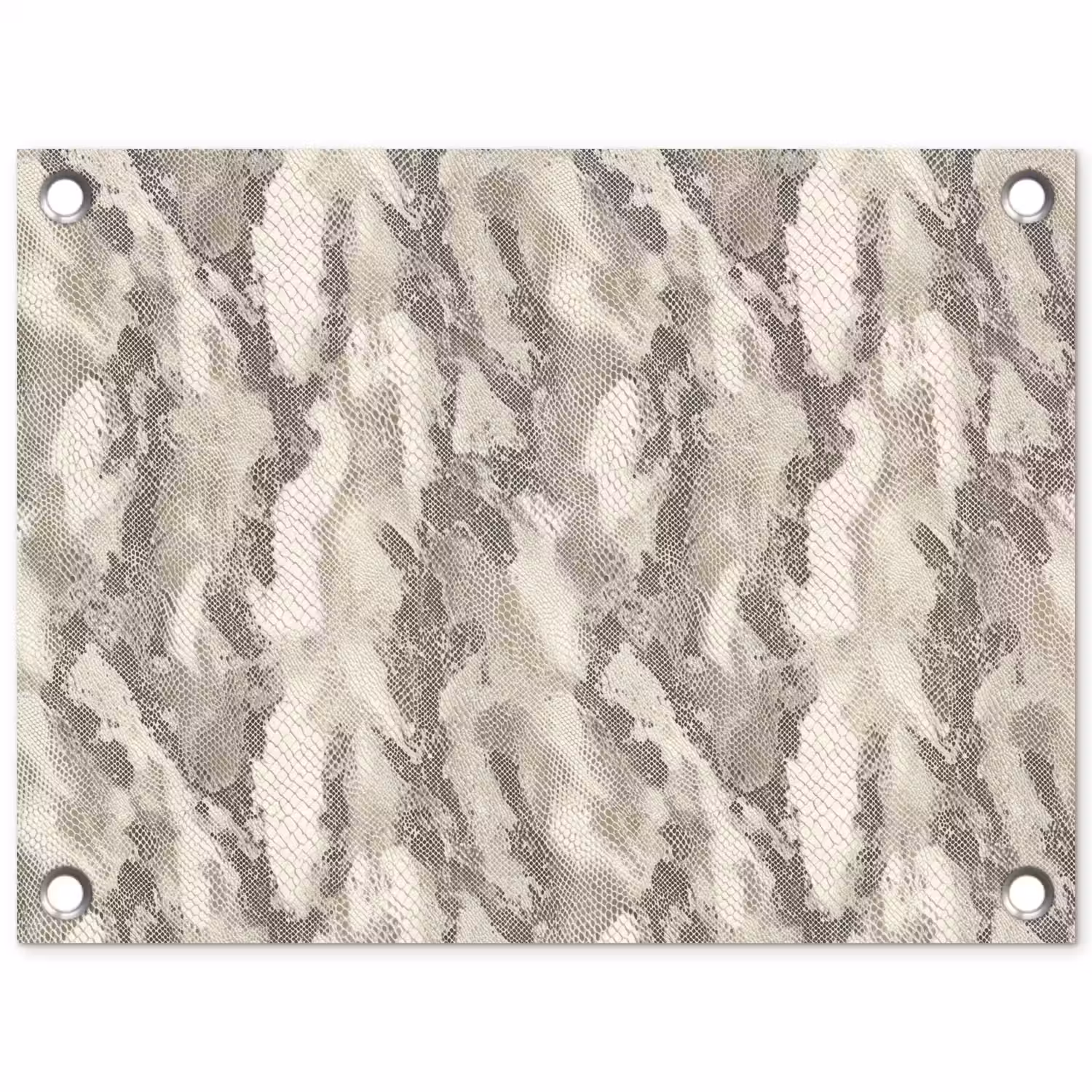 Slang - Patroon - Taupe tuinposter los doek klein 239 -3d