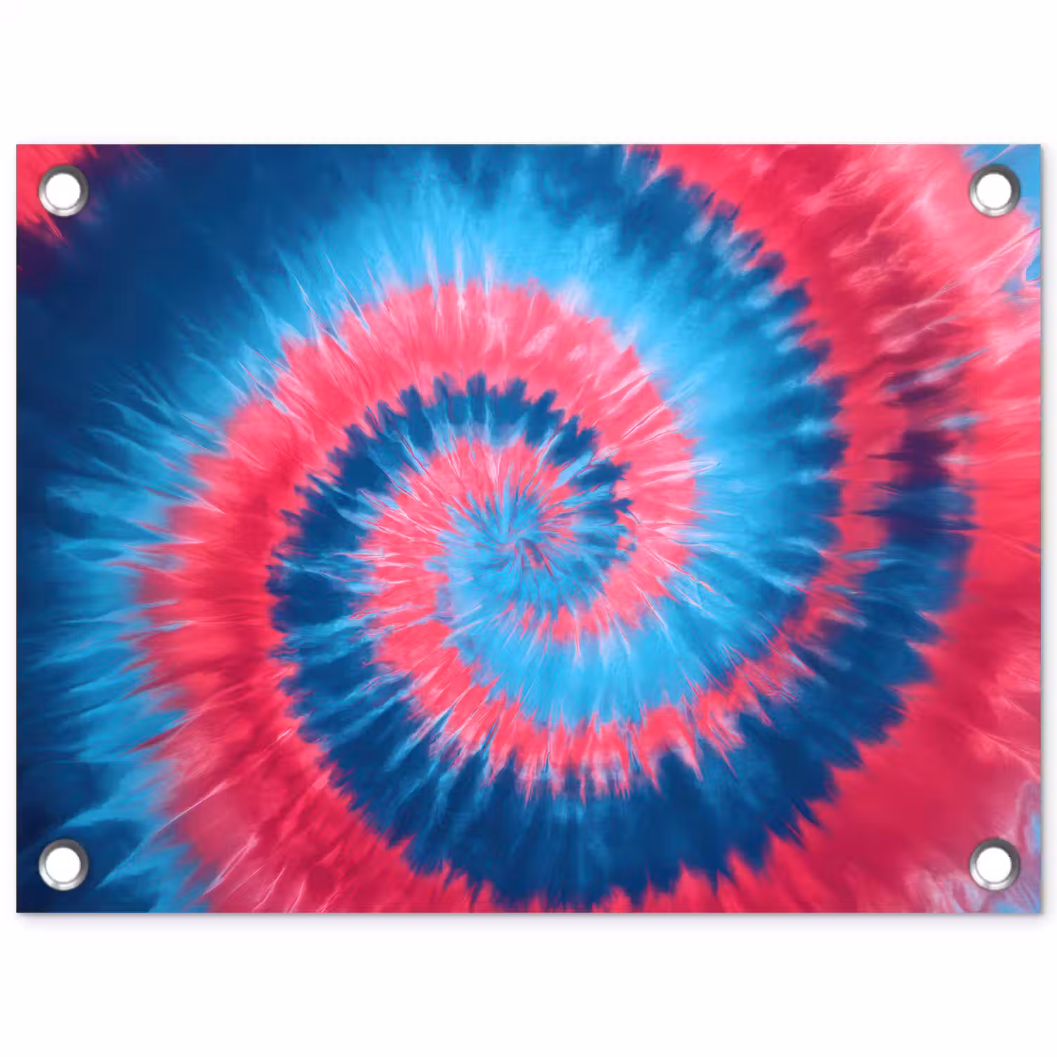 Spiraal - Roze - Draaiend tuinposter los doek klein -3d
