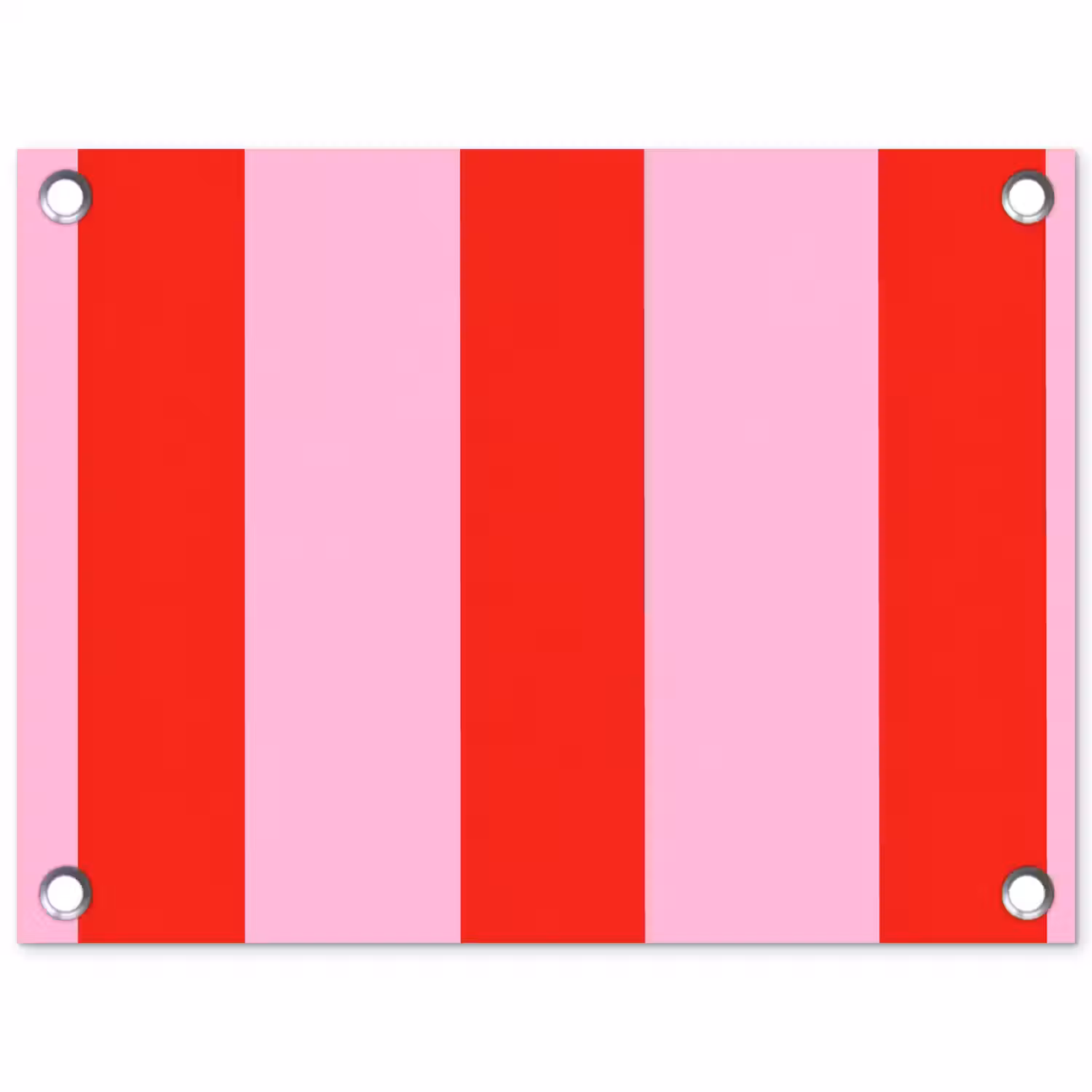 Strepen - Klassiek - Roze tuinposter los doek klein 239 -3d