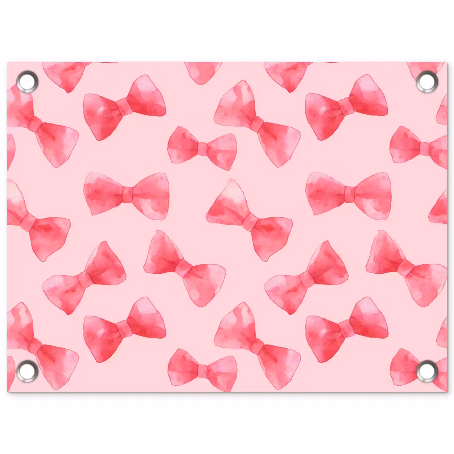 Strikken - Aquarel - Roze tuinposter los doek klein 239 -3d