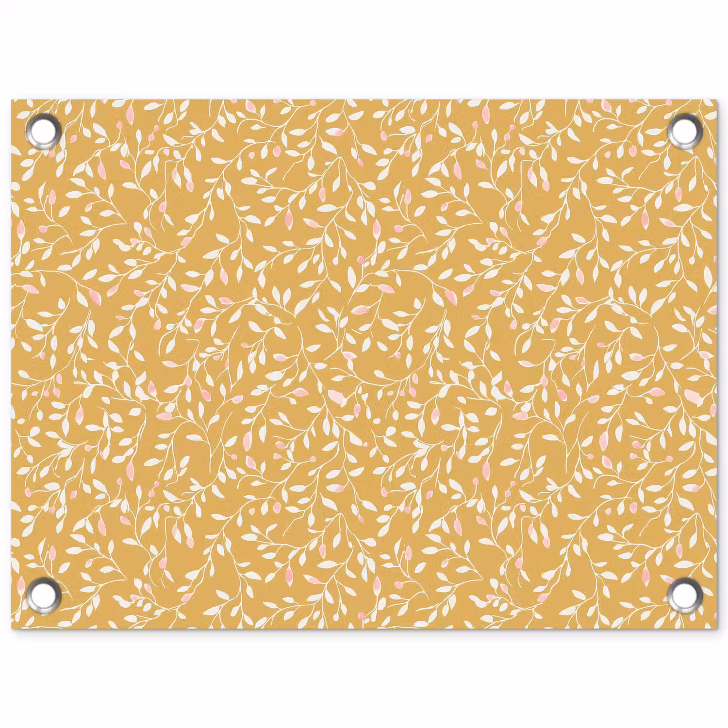 Takjes - Patroon - Oker tuinposter los doek klein 239 -3d