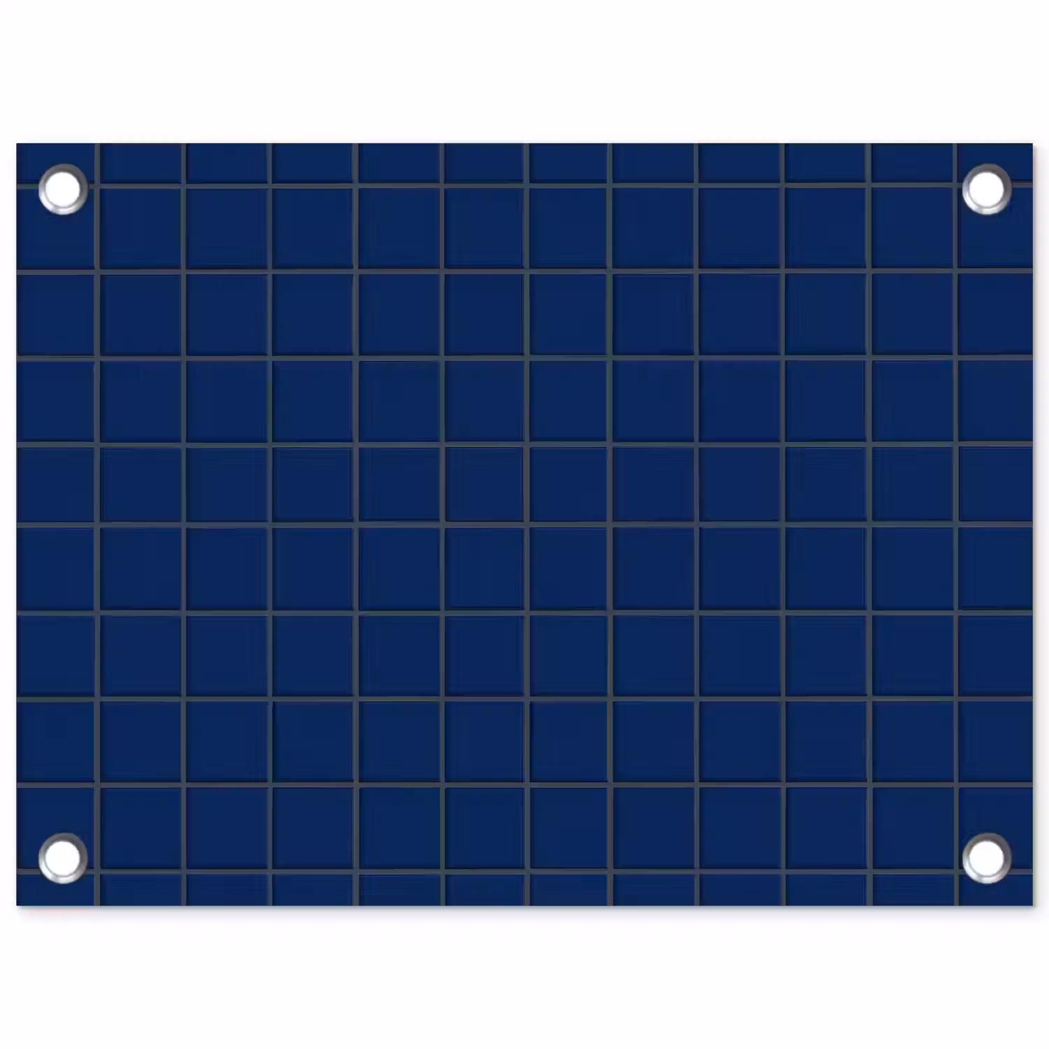 Tegel - Patroon - Blauw tuinposter los doek klein 239 -3d