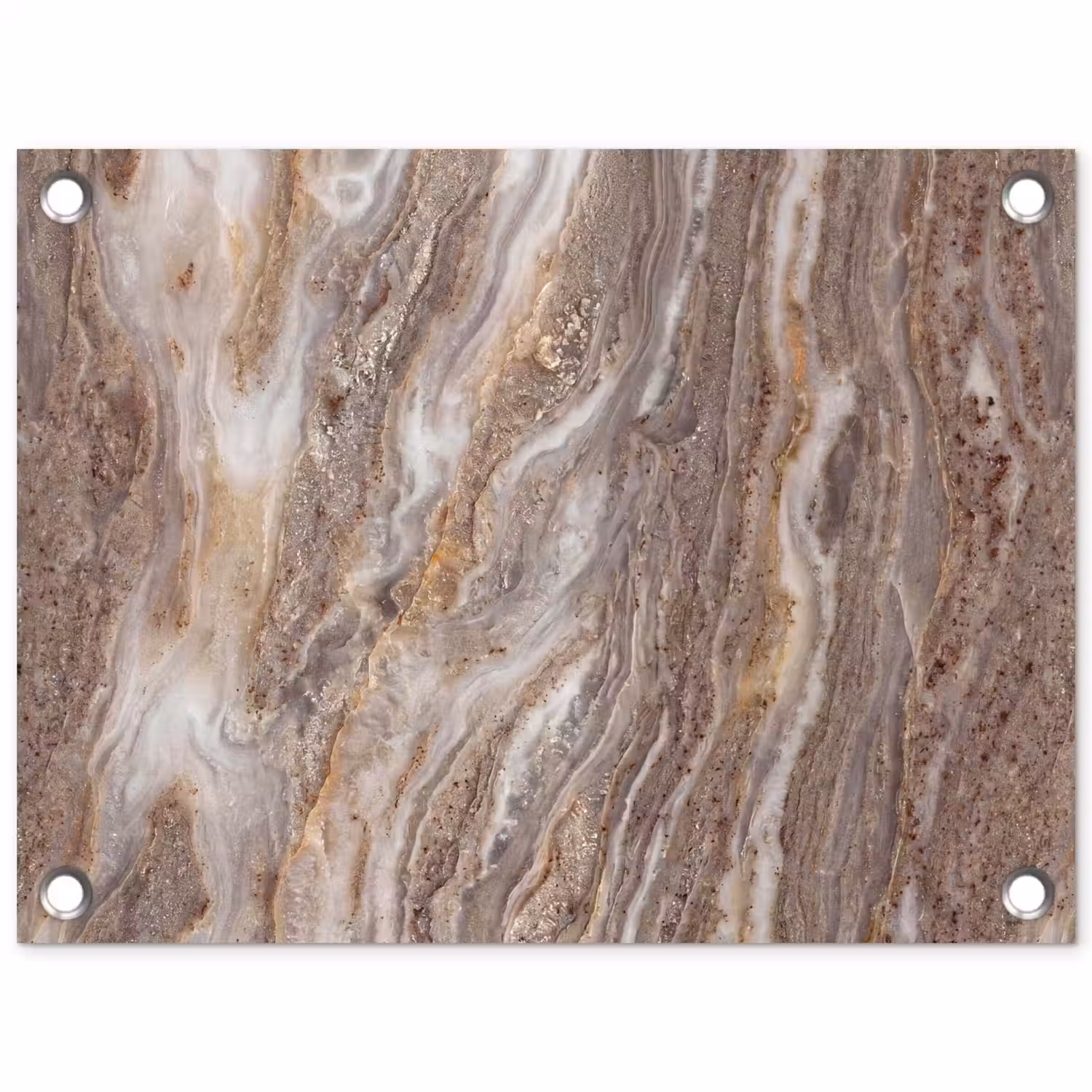 Textuur - Steen - Abstract - Beige tuinposter los doek klein -3d