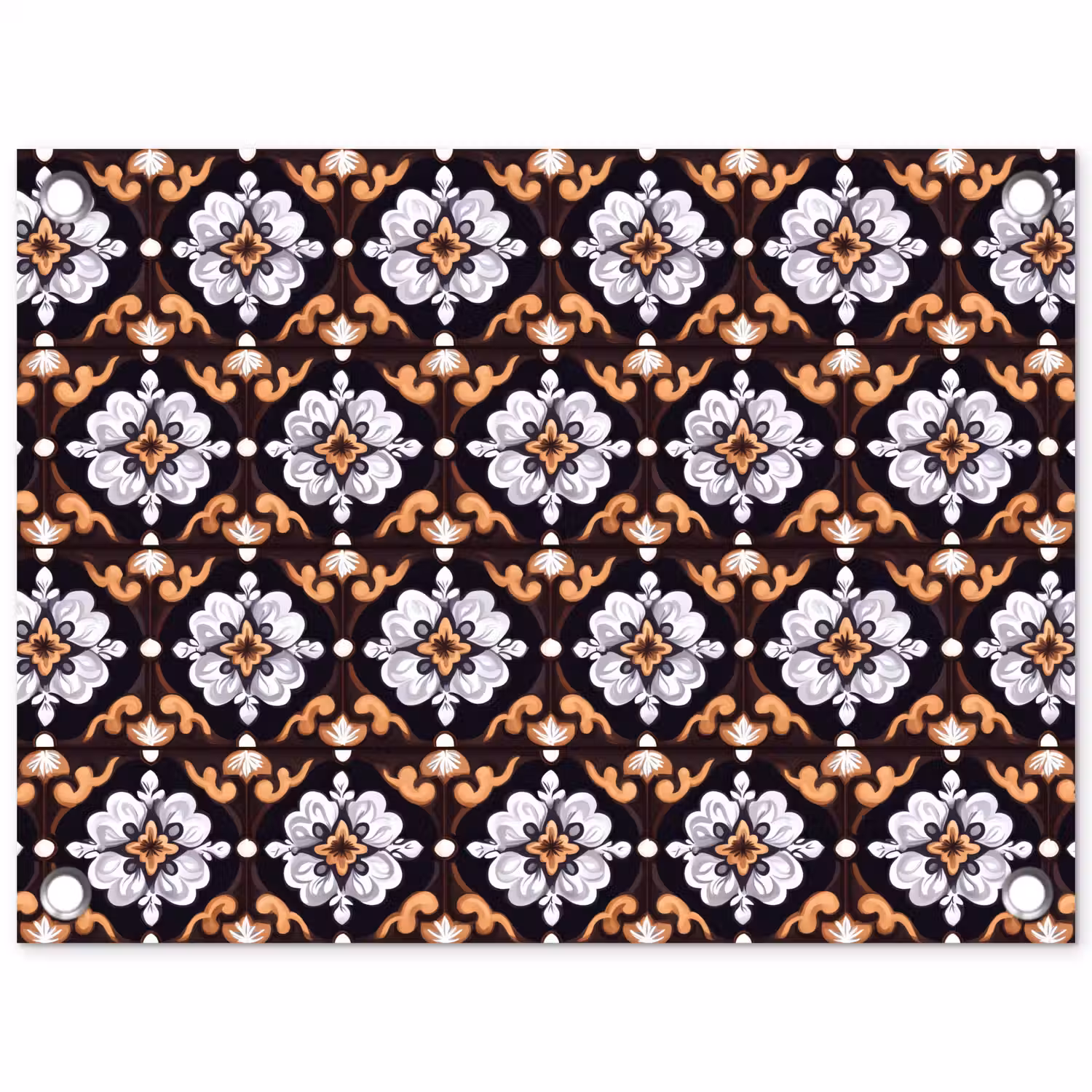 traditioneel - Element - Kleurrijk tuinposter los doek klein 239 -3d
