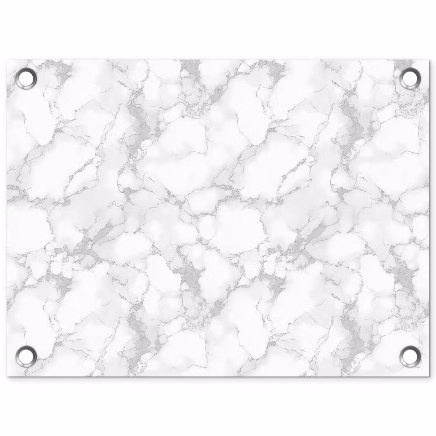 Wit - Marmer - Grijs tuinposter los doek klein 239 -3d