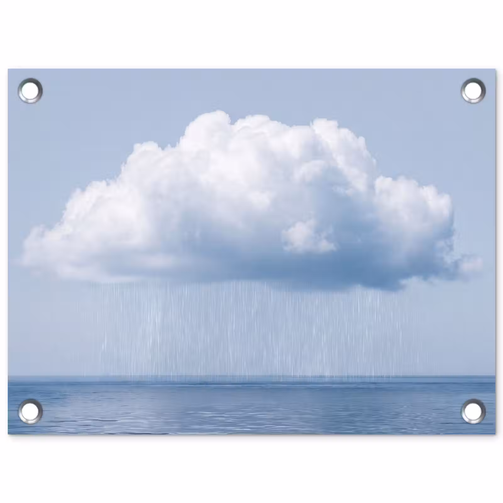 Tuinposter - Wolk - Regen - Natuur - Wolk - Regen - Natuur tuinposter los doek klein