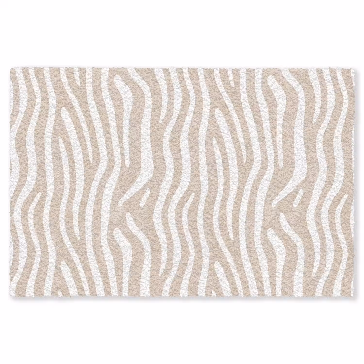 Abstract - Zebra - Beige Vloerkleed Rechthoek klein 1091 -3d