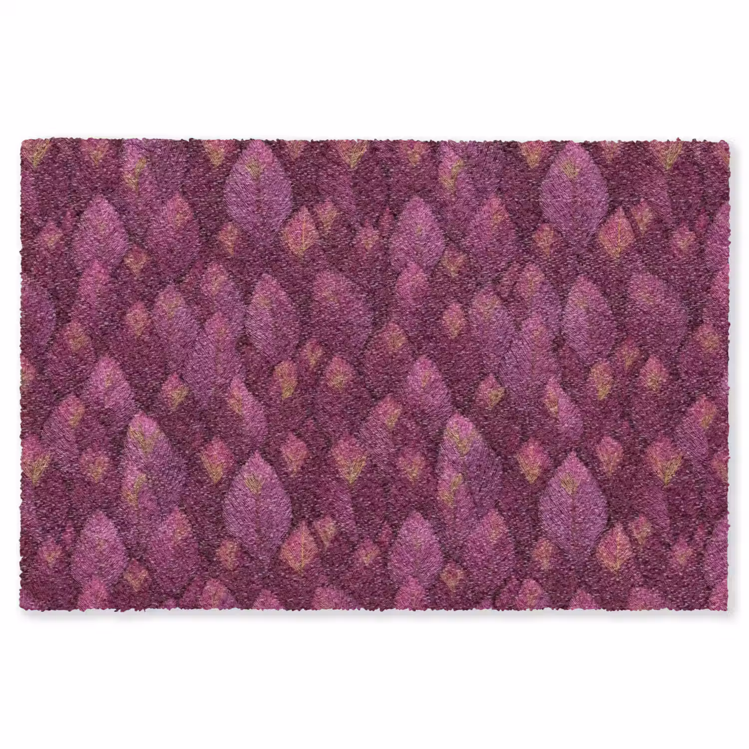 Bladeren - Patroon - Burgundy Vloerkleed Rechthoek klein 1091 -3d
