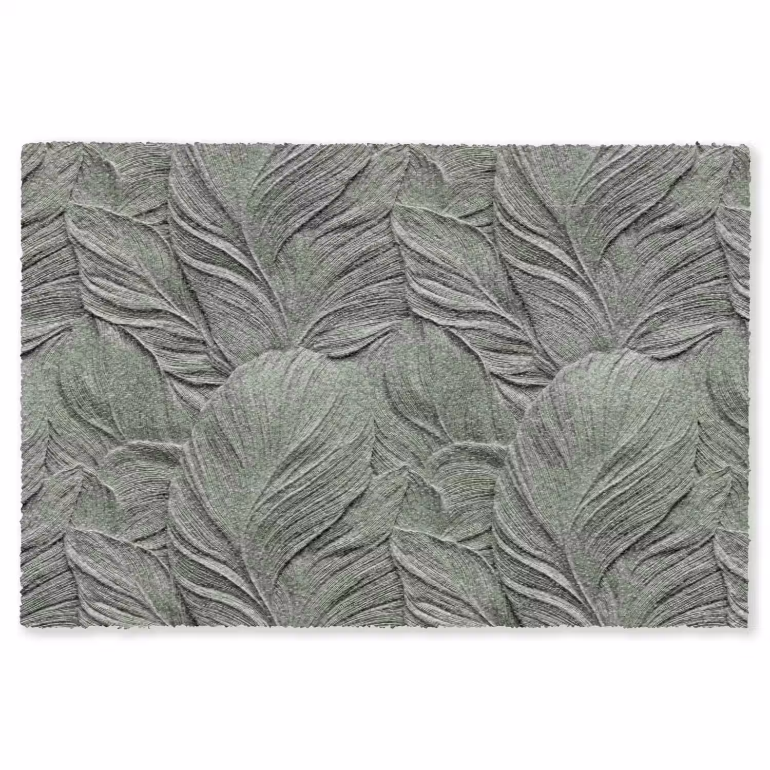 Bladeren - Textuur - Groen Vloerkleed Rechthoek klein 1091 -3d