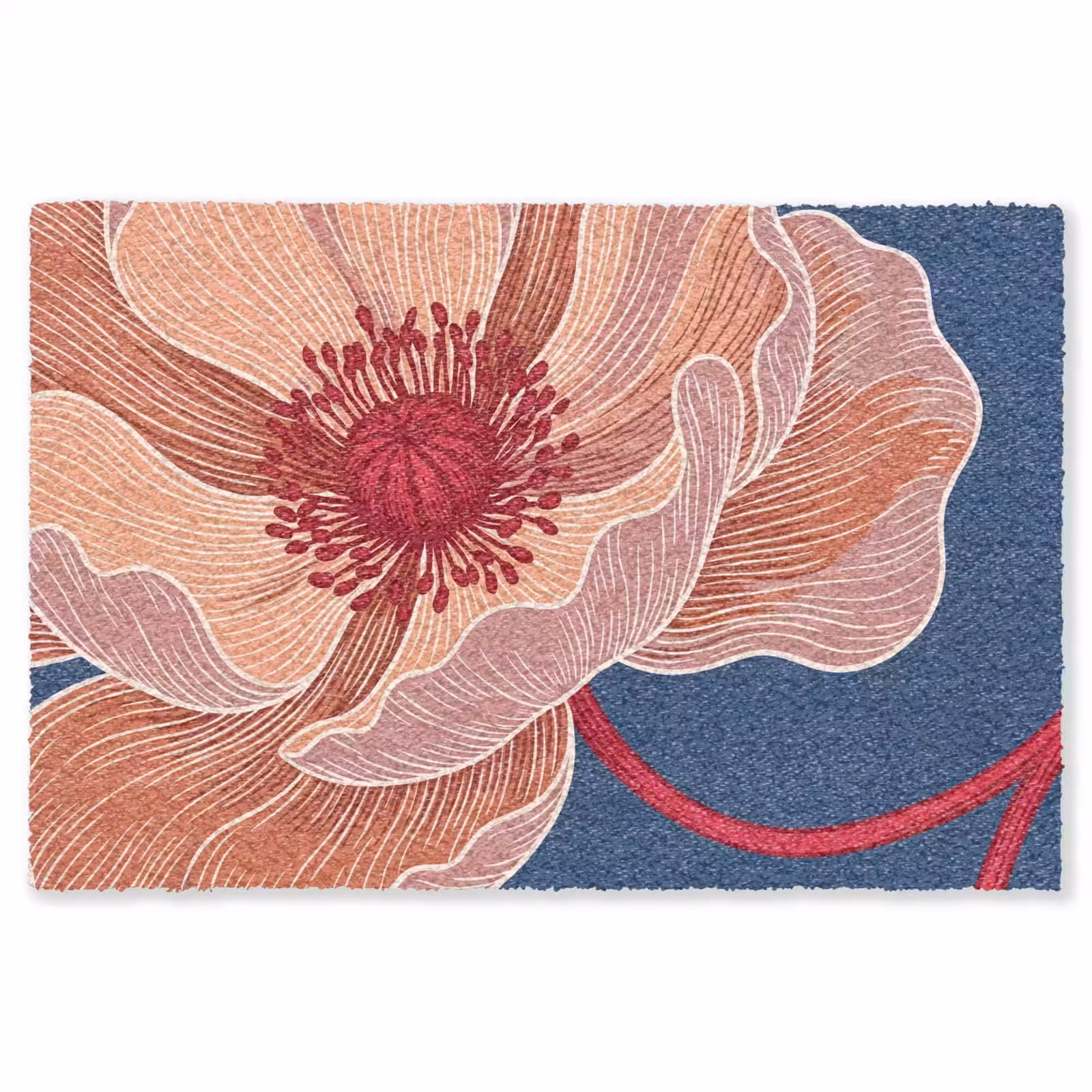Vloerkleed - Bloemen - Modern - Abstract - Bloemen - Modern - Abstract Vloerkleed Rechthoek klein
