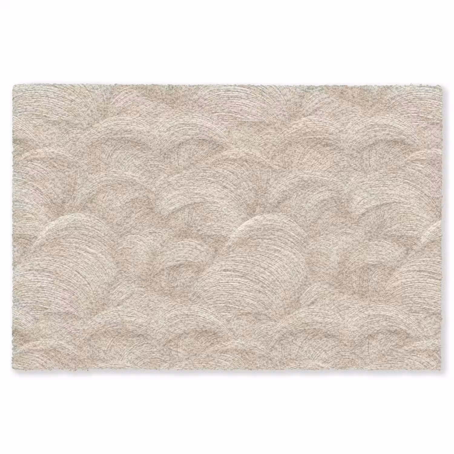 Bogen - Patroon - Beige Vloerkleed Rechthoek klein 1091 -3d