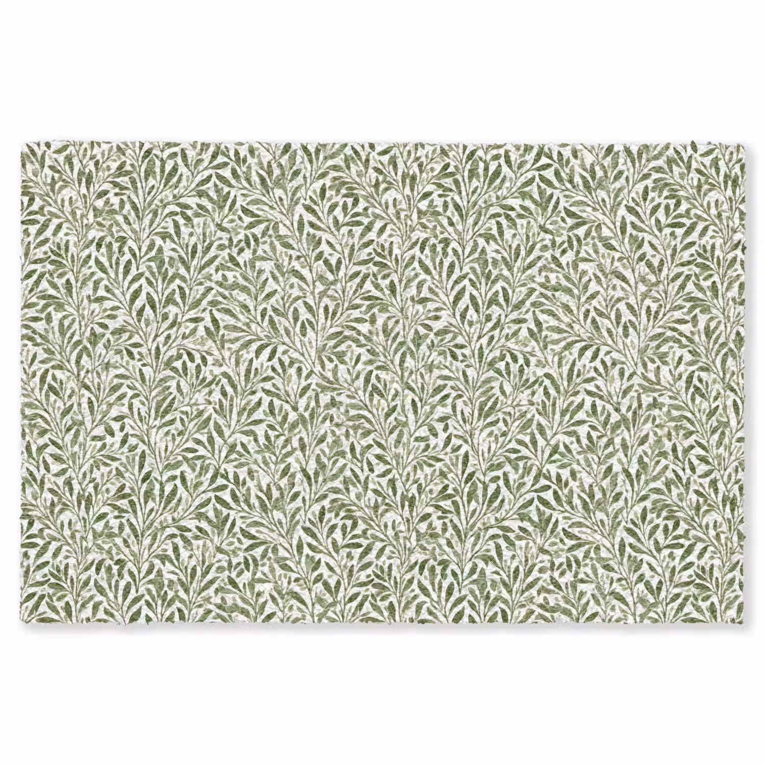 Botanisch - Takken - Groen Vloerkleed Rechthoek klein 1091 -3d