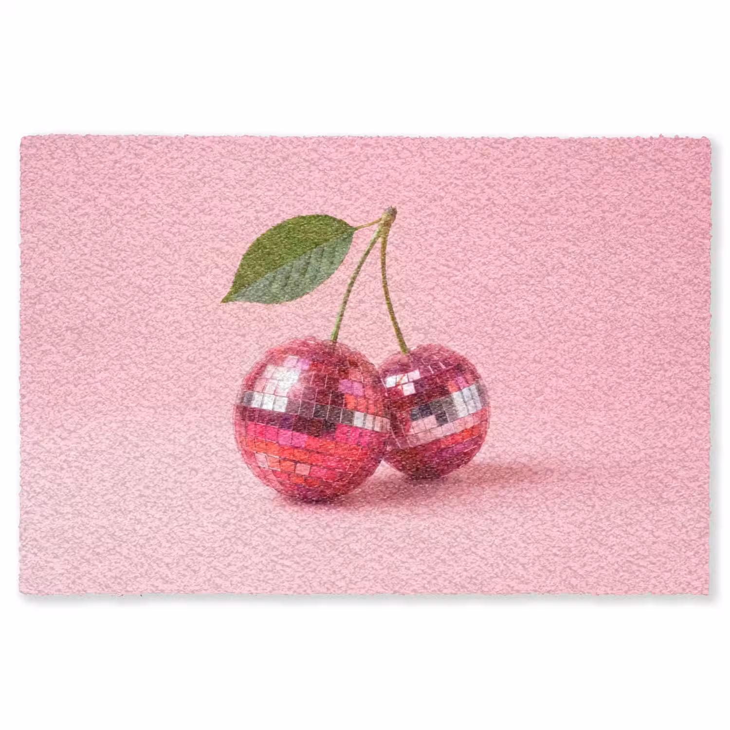 Disco - Kersen - Roze Vloerkleed Rechthoek klein -3d