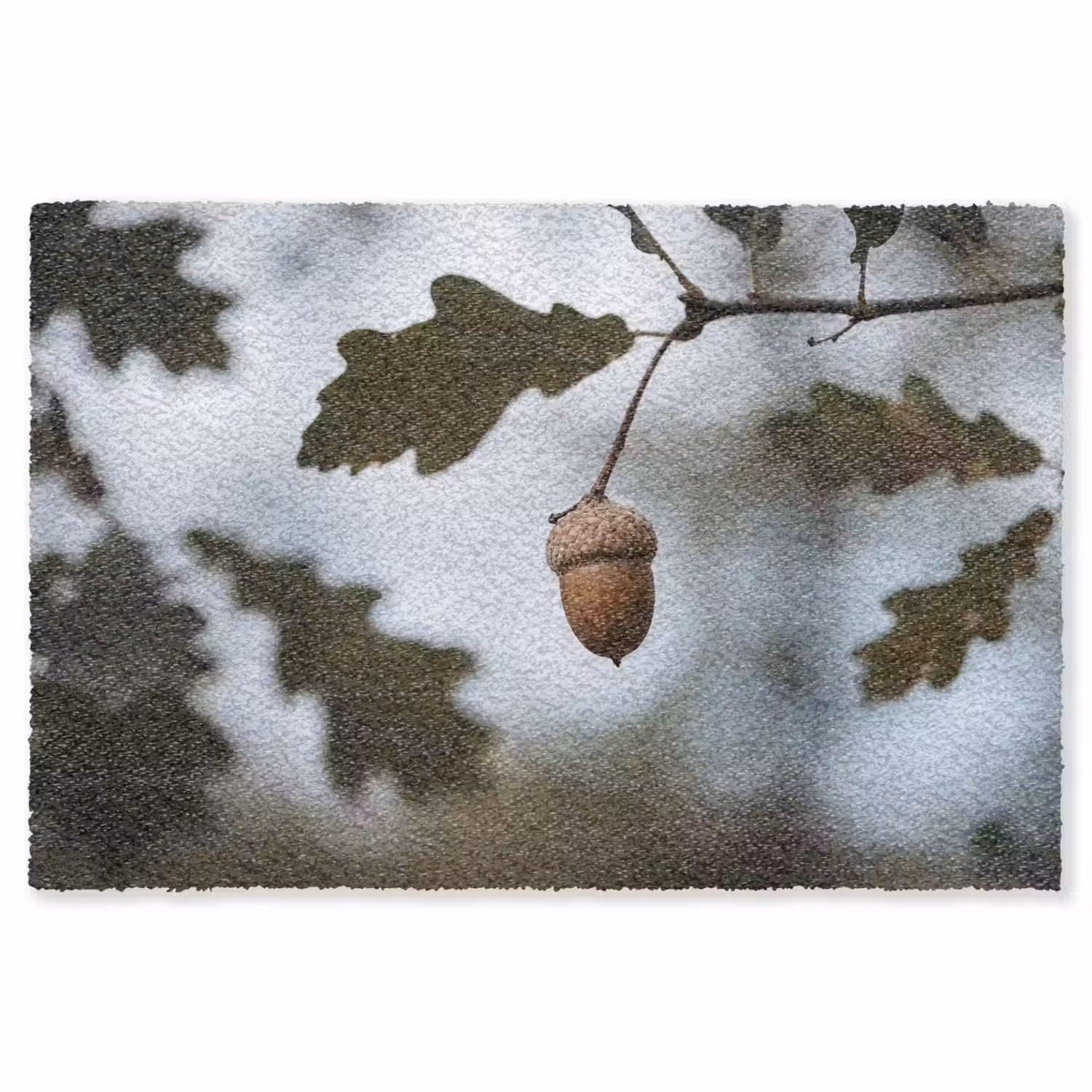Eikel - Eikenblad - Bos - Herfst - Natuur Vloerkleed Rechthoek klein -3d