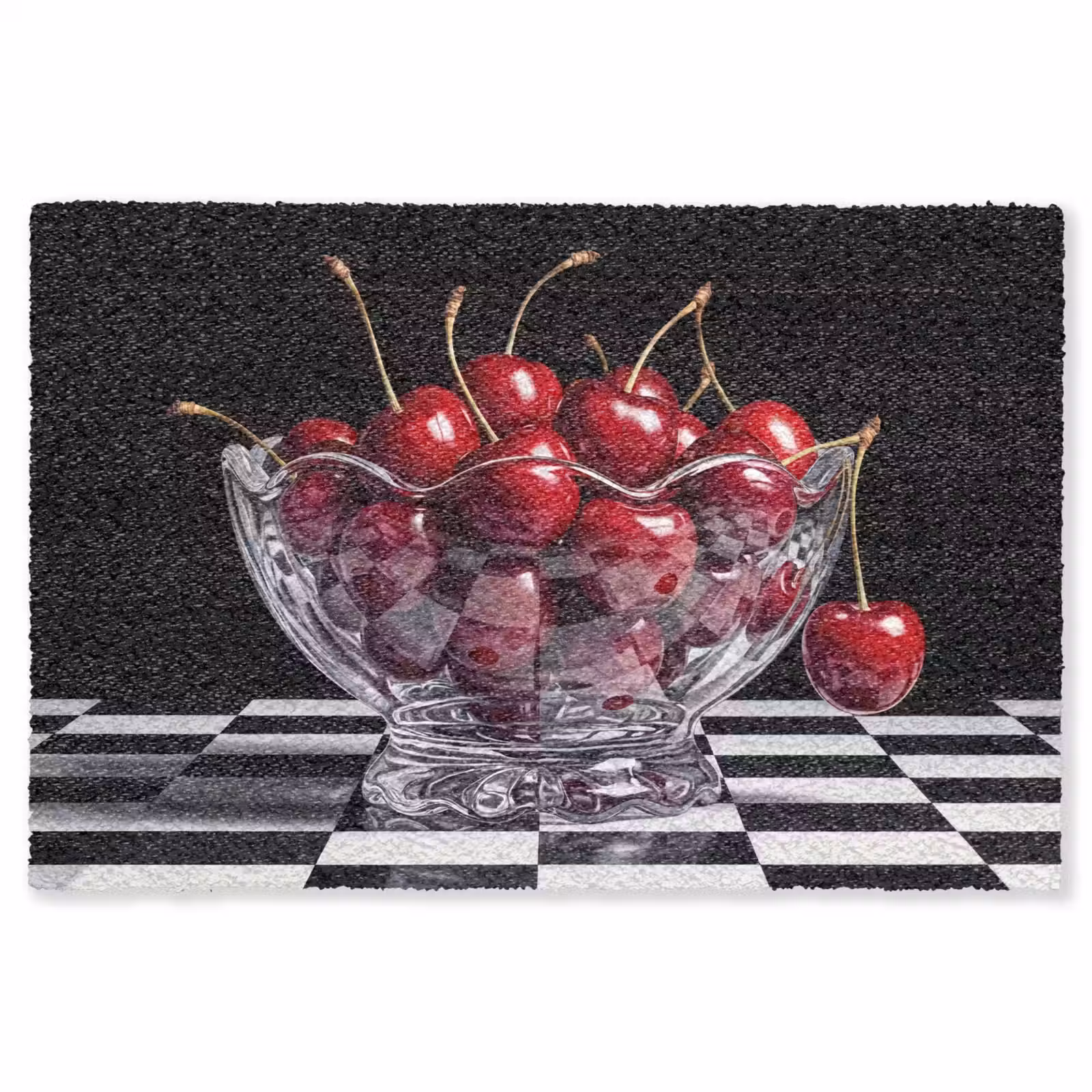 Vloerkleed - Eten - Kersen - Rood - Eten - Kersen - Rood Vloerkleed Rechthoek klein