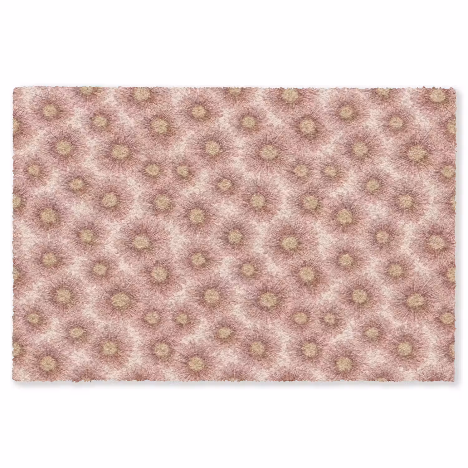 Gerbera - Bloemen - Roze Vloerkleed Rechthoek klein 1091 -3d