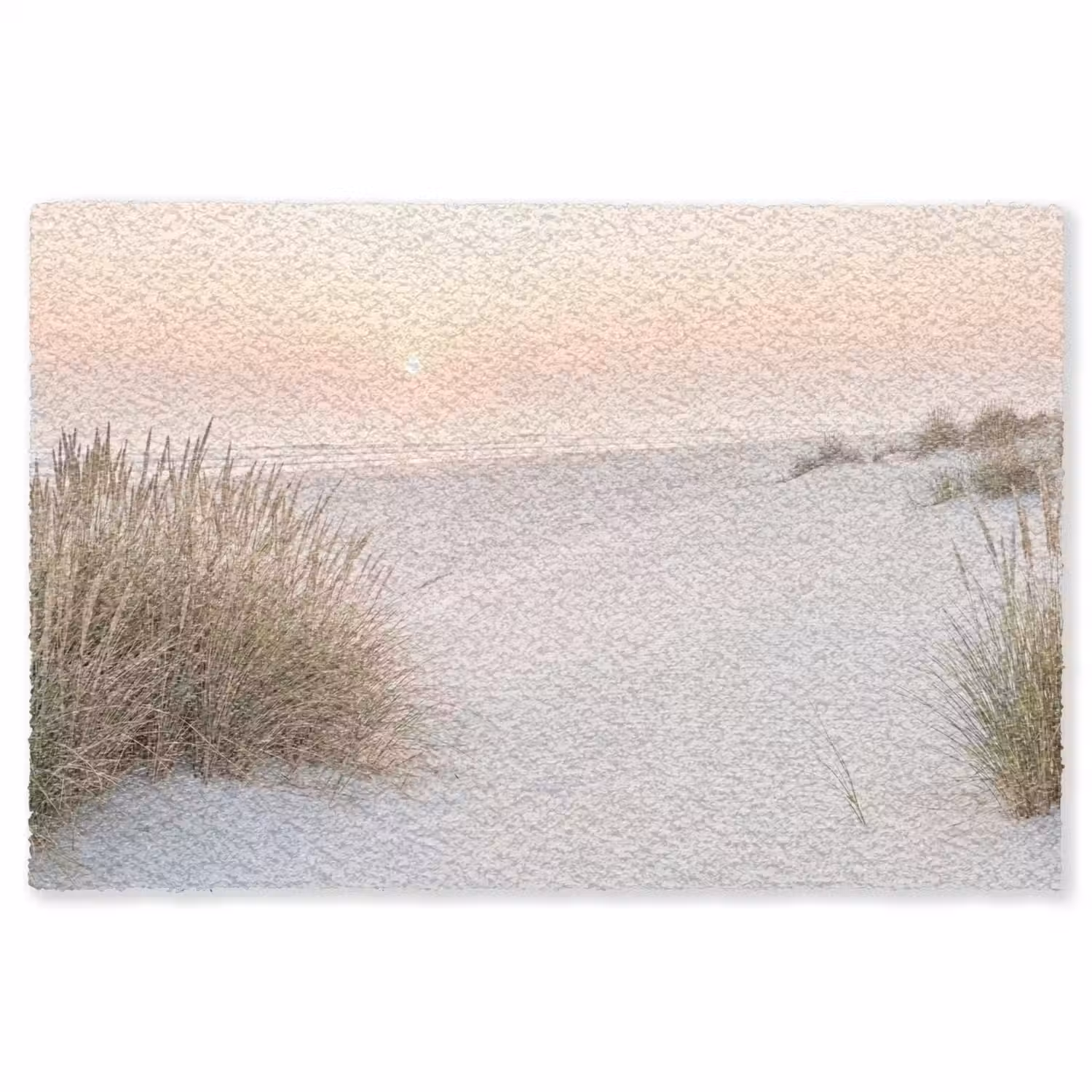 Horizon - Duinlandschap - Zand Vloerkleed Rechthoek klein -3d