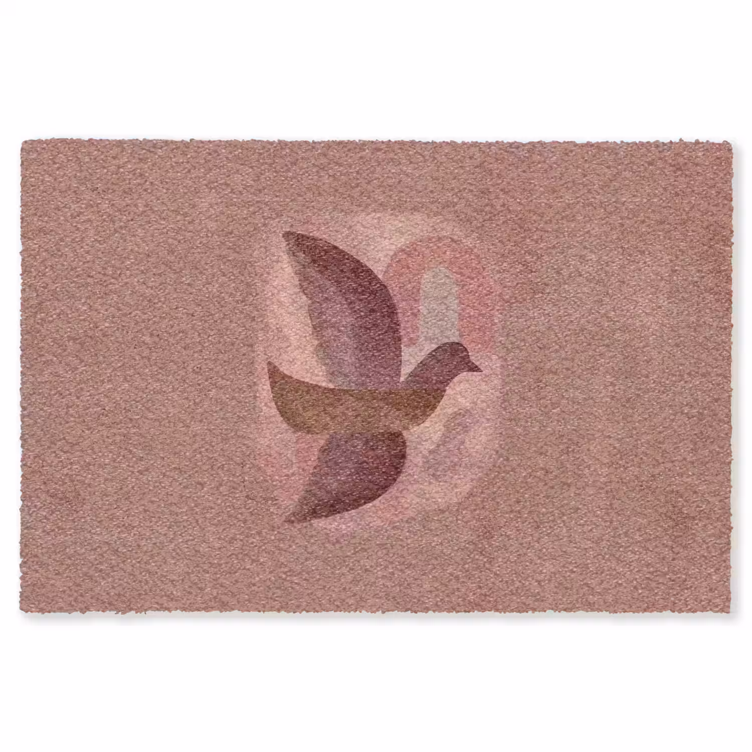 Illustratie - Vogels - Abstract - Roze Vloerkleed Rechthoek klein -3d