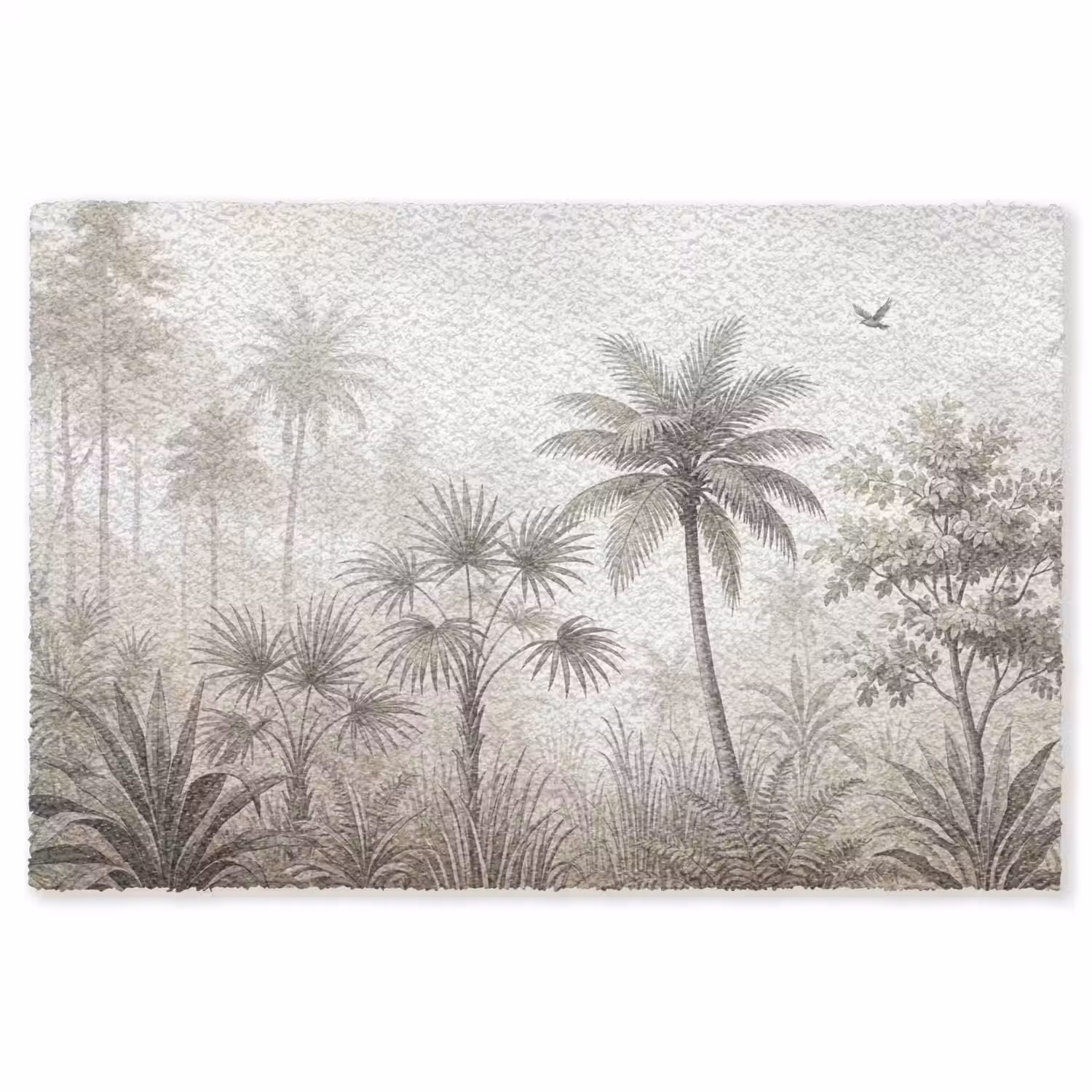 Jungle - Palmbomen - Natuur Vloerkleed Rechthoek klein -3d