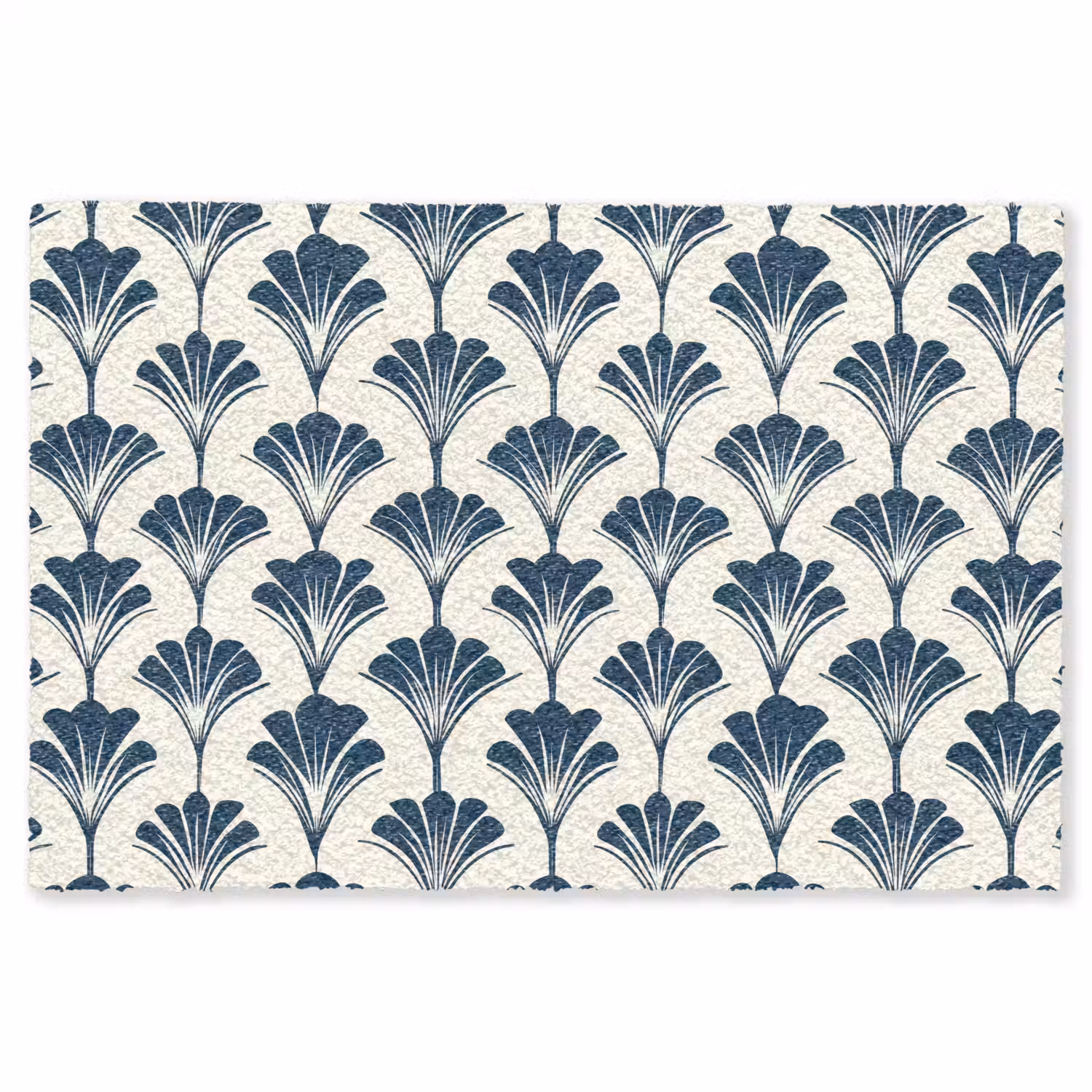 Klassiek - Motief - Blauw Vloerkleed Rechthoek klein 1091 -3d